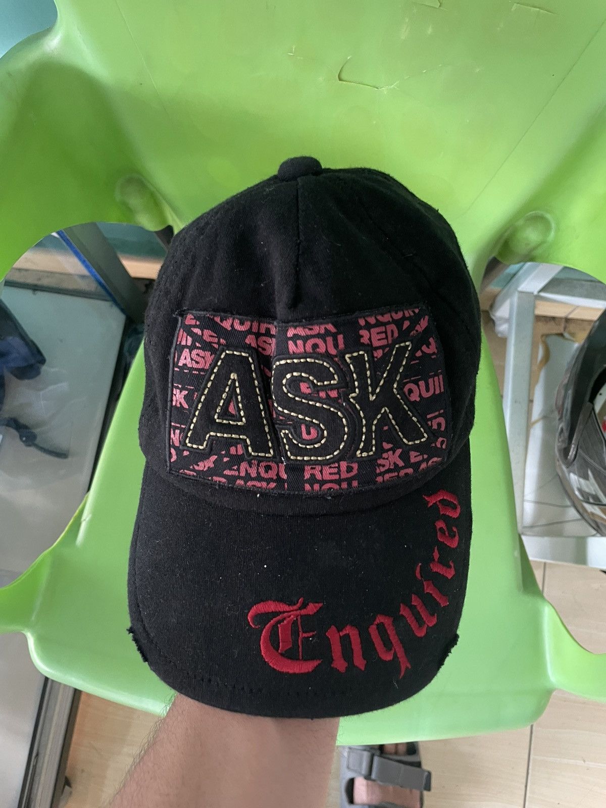 If Six Was Nine Distressed hat ASK ENQUIRED vintage Size ONE SIZE - 2 Thumbnail