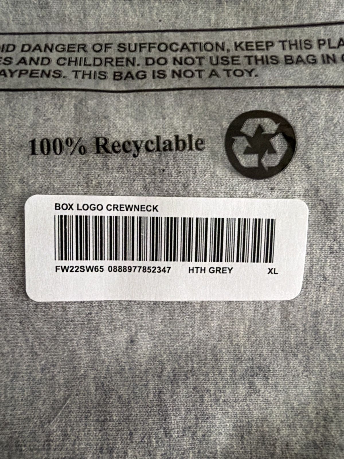Supreme Supreme Box Logo Crewneck FW22 Size US XL / EU 56 / 4 - 1 Thumbnail