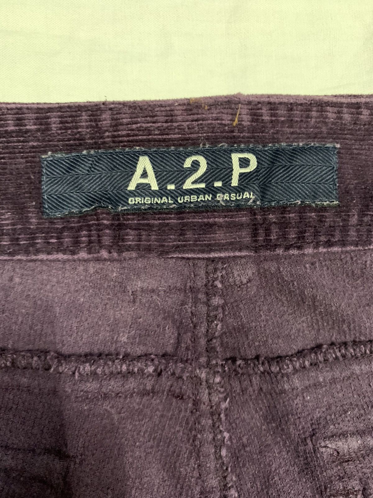 Hysteric Glamour Vintage Japanese A.2.P Velvet Low Rise Corduroy Flare Pants Size US 30 / EU 46 - 13 Thumbnail