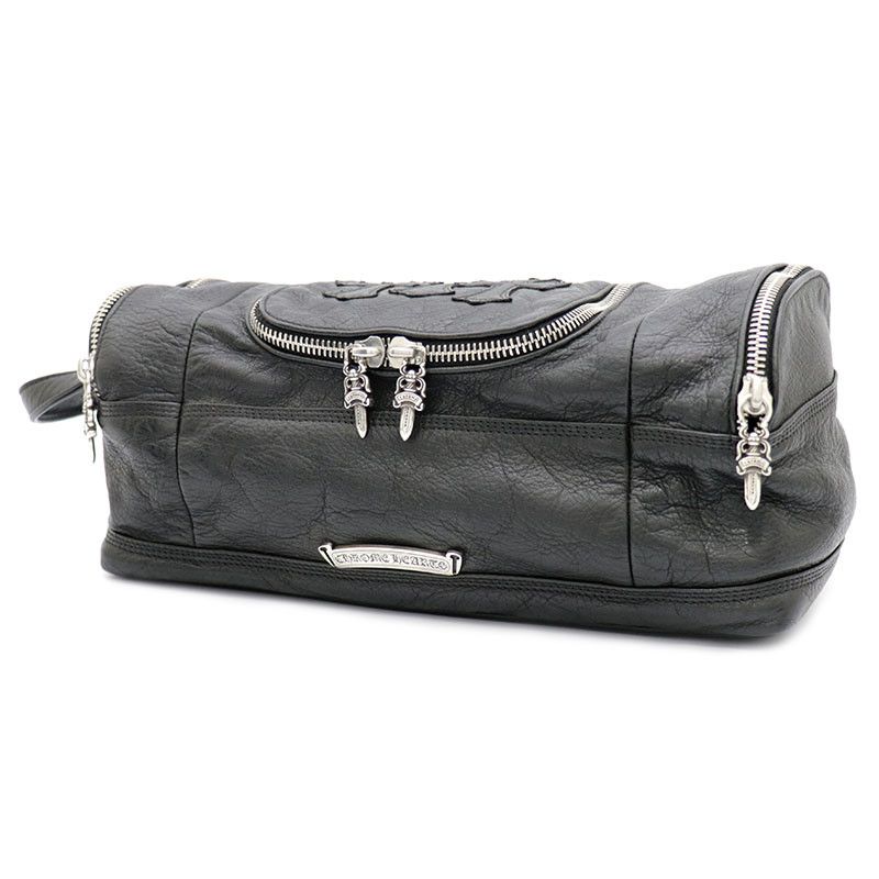 Chrome Hearts Leather Toiletry Duffle Bag Accessories