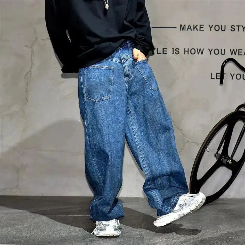 Japanese Brand Streetwear Designer Baggy Dirty Hip Hop Jeans Size US 32 / EU 48 - 4 Thumbnail