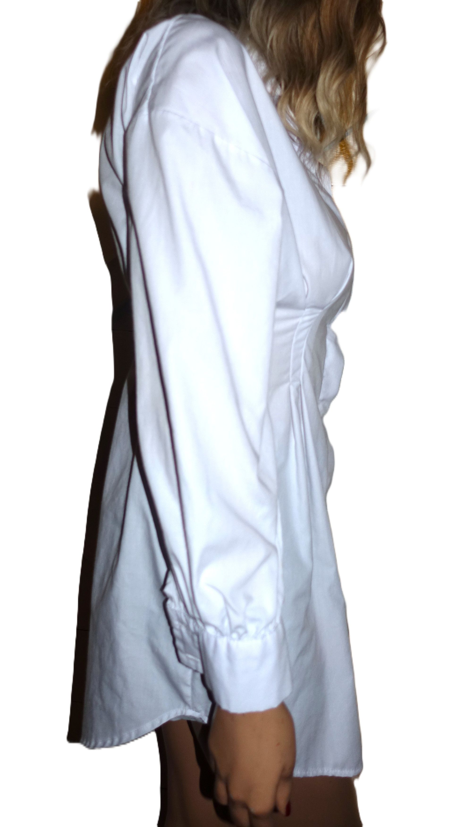 PrettyLittleThing Pretty Little Thing White Shirt Dress 4 Size S / US 4 / IT 40 - 6 Thumbnail