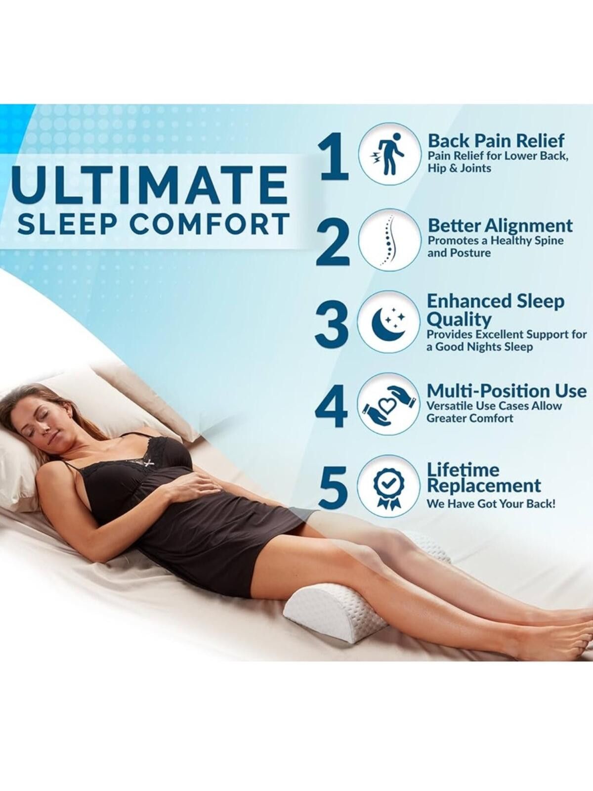Other Memory Foam Knee Pillow / White Size ONE SIZE - 11 Thumbnail