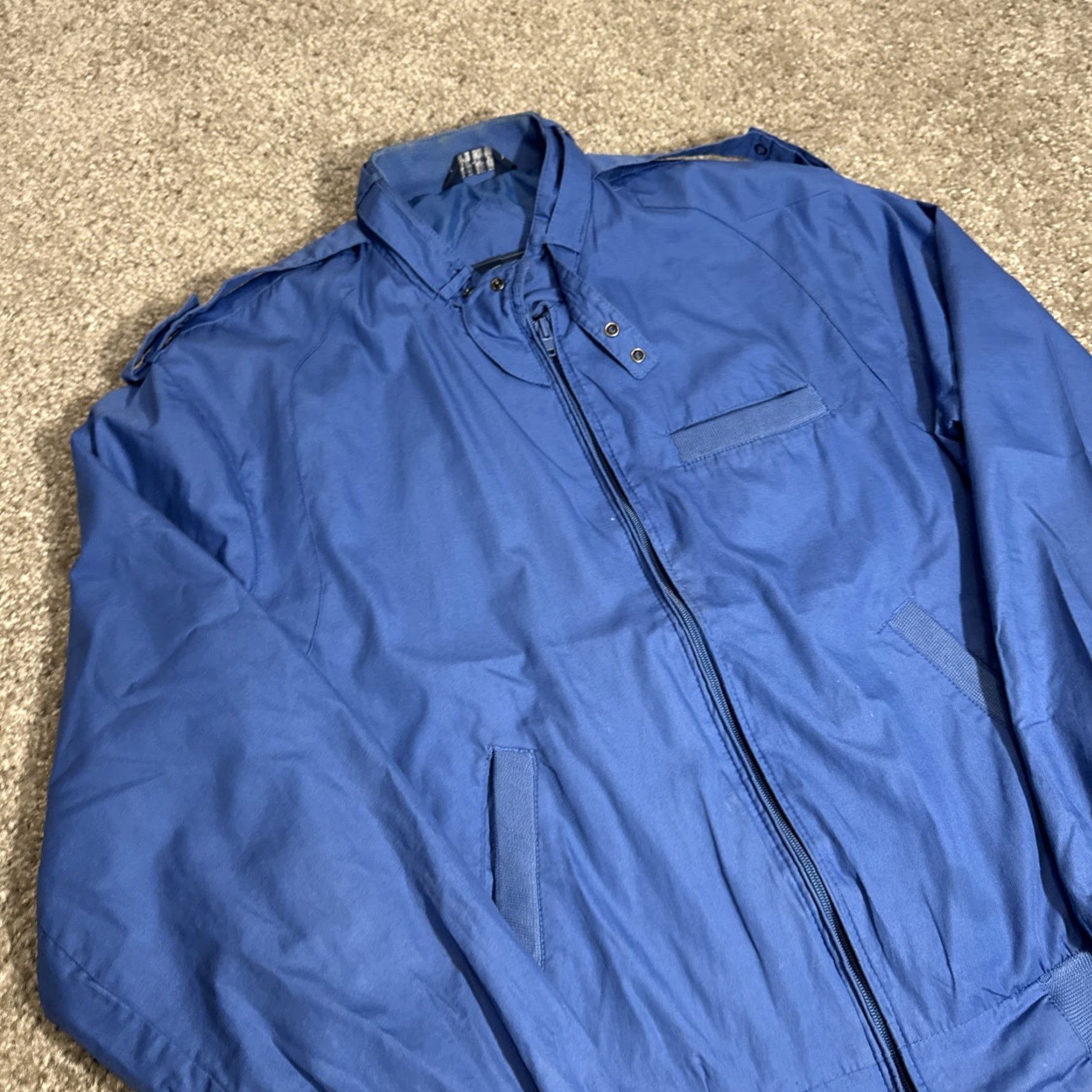 Vintage VINTAGE Knightsbridge Blue Basic Lightweight Full Zip Jacket M Regular Men 80s Nylon Size US M / EU 48-50 / 2 - 5 Thumbnail