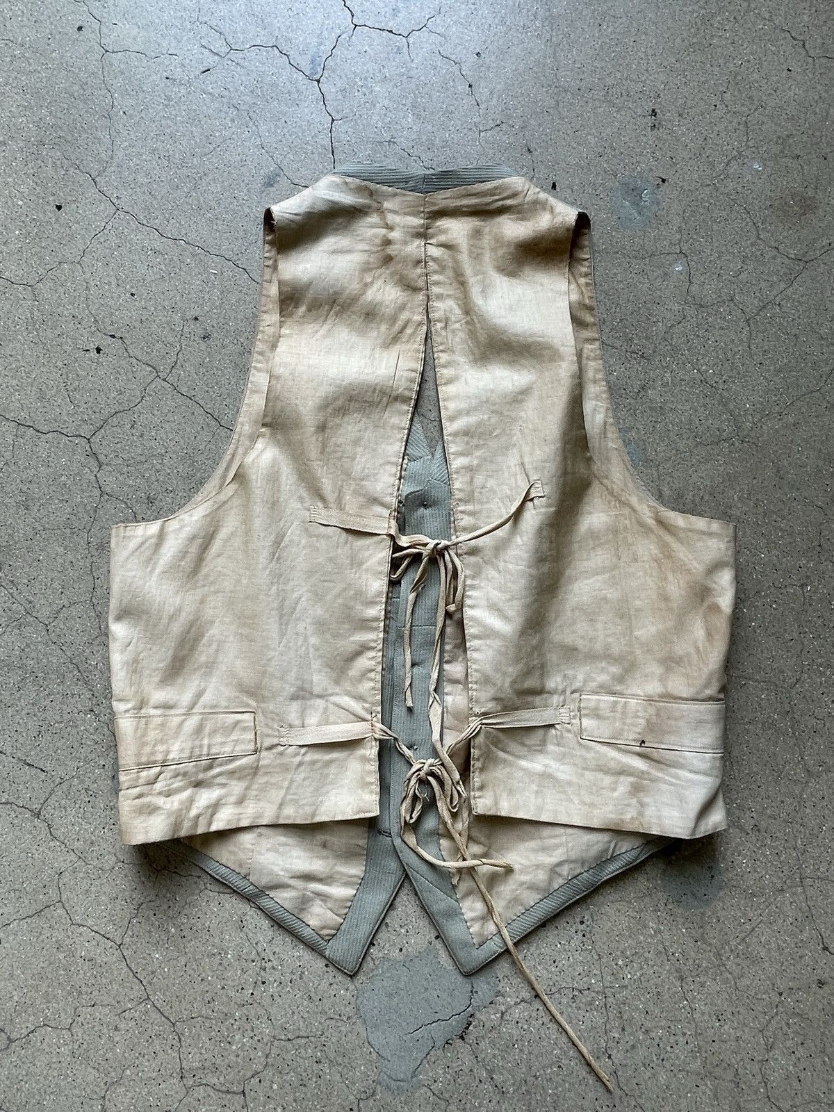 Vintage Vintage 1930’s Vest / Waist coat 4 pocket Size 44R - 5 Thumbnail