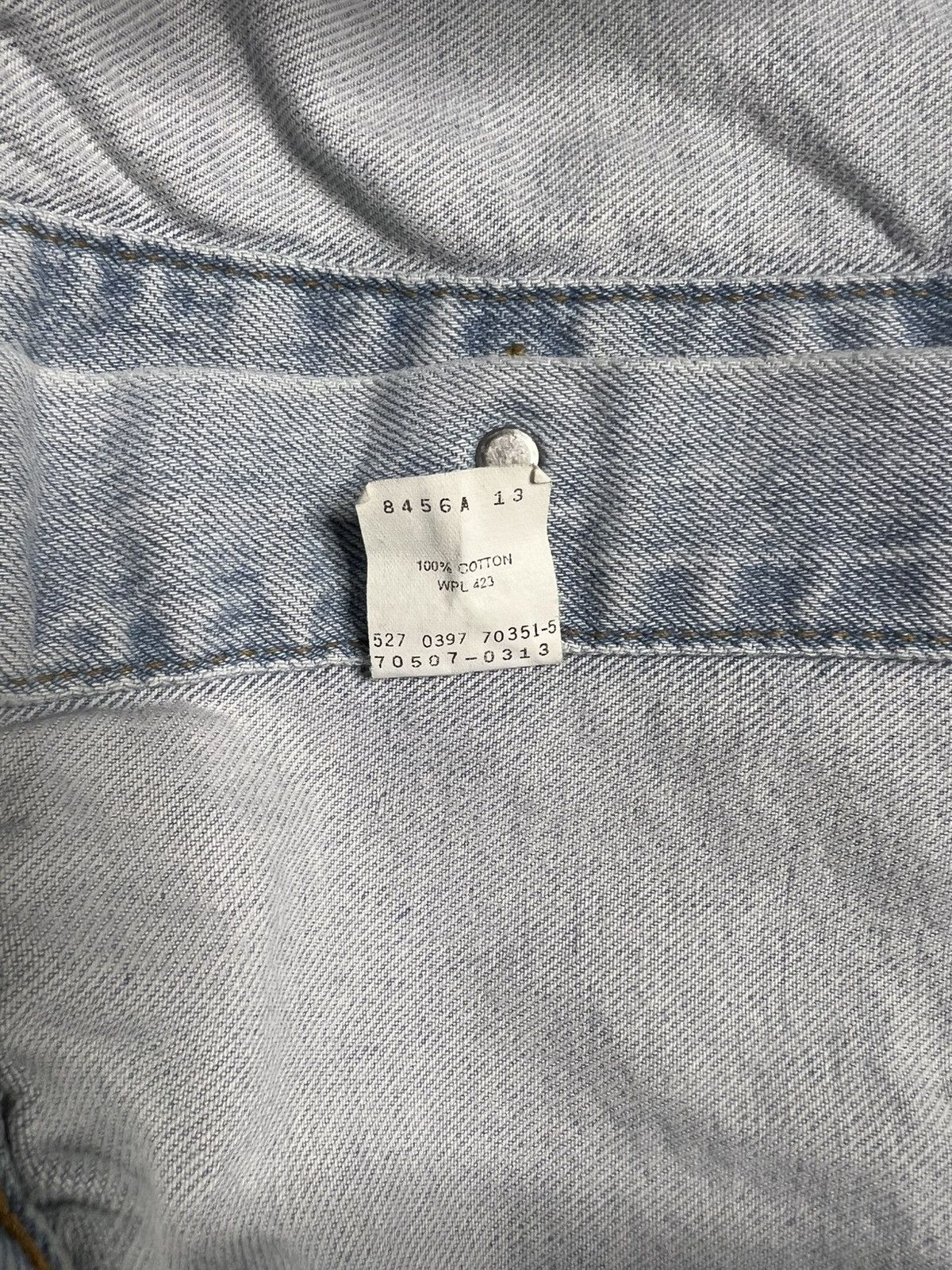 Levi's 90s Vintage Light Wash Levi’s Denim Biker Jacket Size US XL / EU 56 / 4 - 7 Thumbnail
