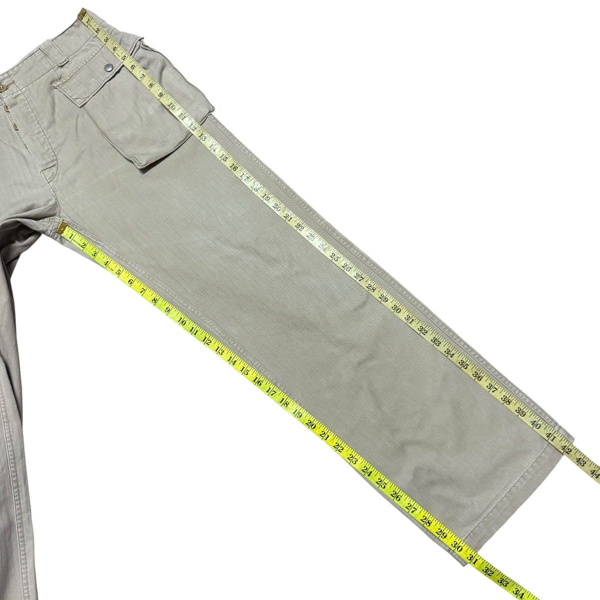 Nigel Cabourn NINELIVES Herringbone Military Monkey Pants Size US 32 / EU 48 - 16 Thumbnail