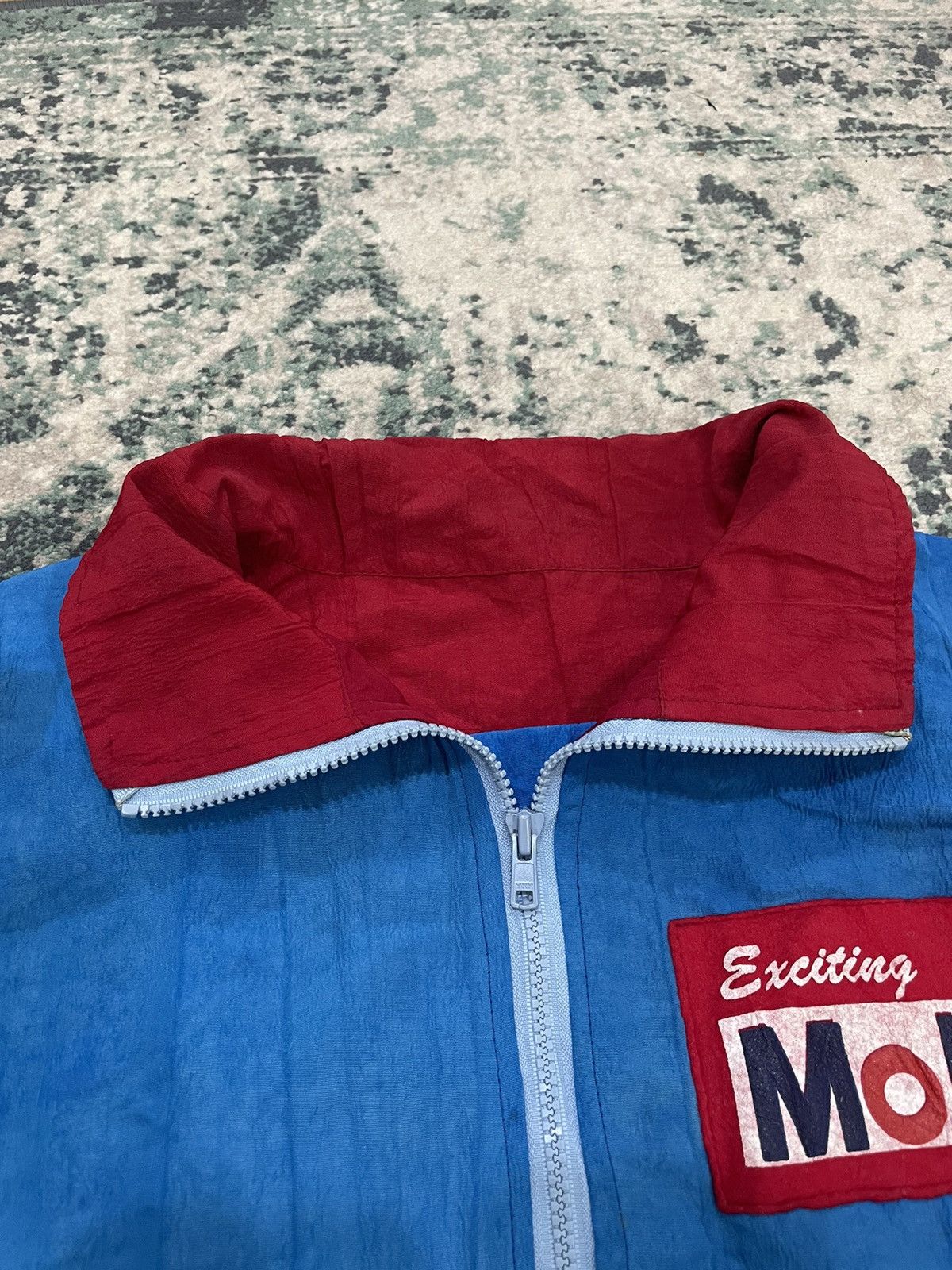 Vintage Vintage Mobil Formula 1 Racing Team Nylon Bomber Jacket Size US XL / EU 56 / 4 - 8 Thumbnail