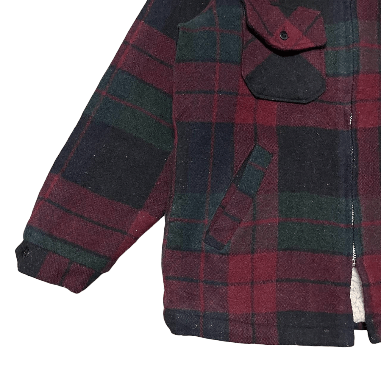 Vintage Vintage Cal Craft Plaid Coat Sherpa Jacket Size US L / EU 52-54 / 3 - 3 Thumbnail