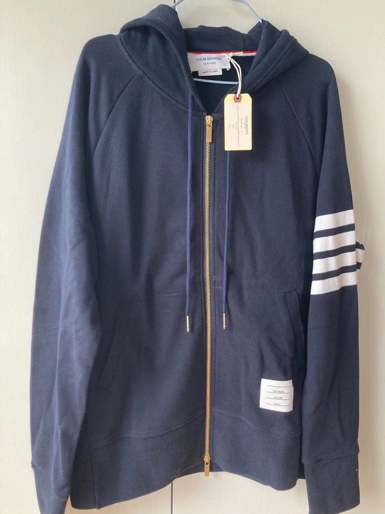 Thom Browne Thom Browne Classic Hooded Sweatshirt for Men - dmc Size US M / EU 48-50 / 2 - 1 Thumbnail