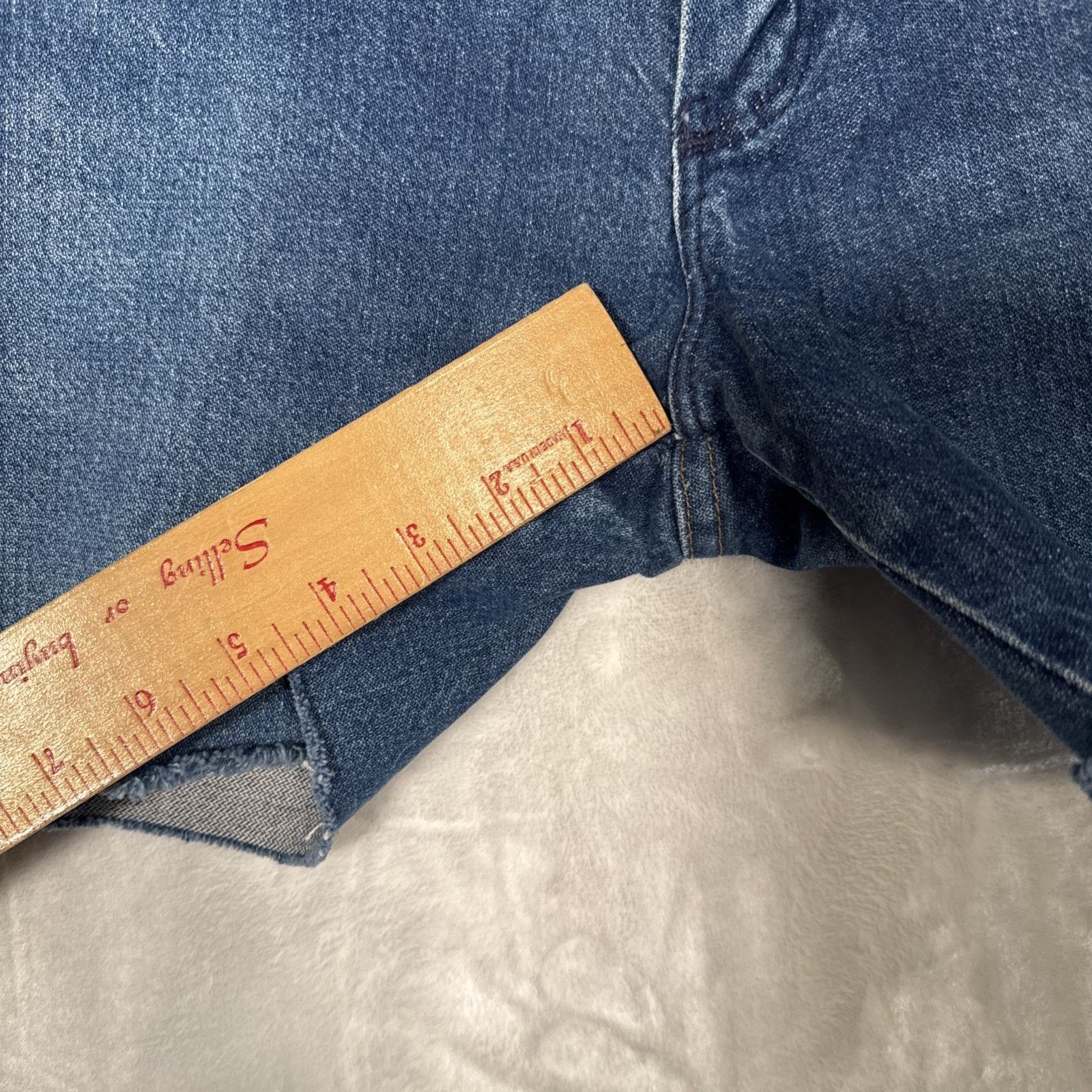 Wrangler Wrangler Shorts Mens 34 Blue 13MWZ Cutoff Distressed Cowboy Size US 34 / EU 50 - 5 Thumbnail