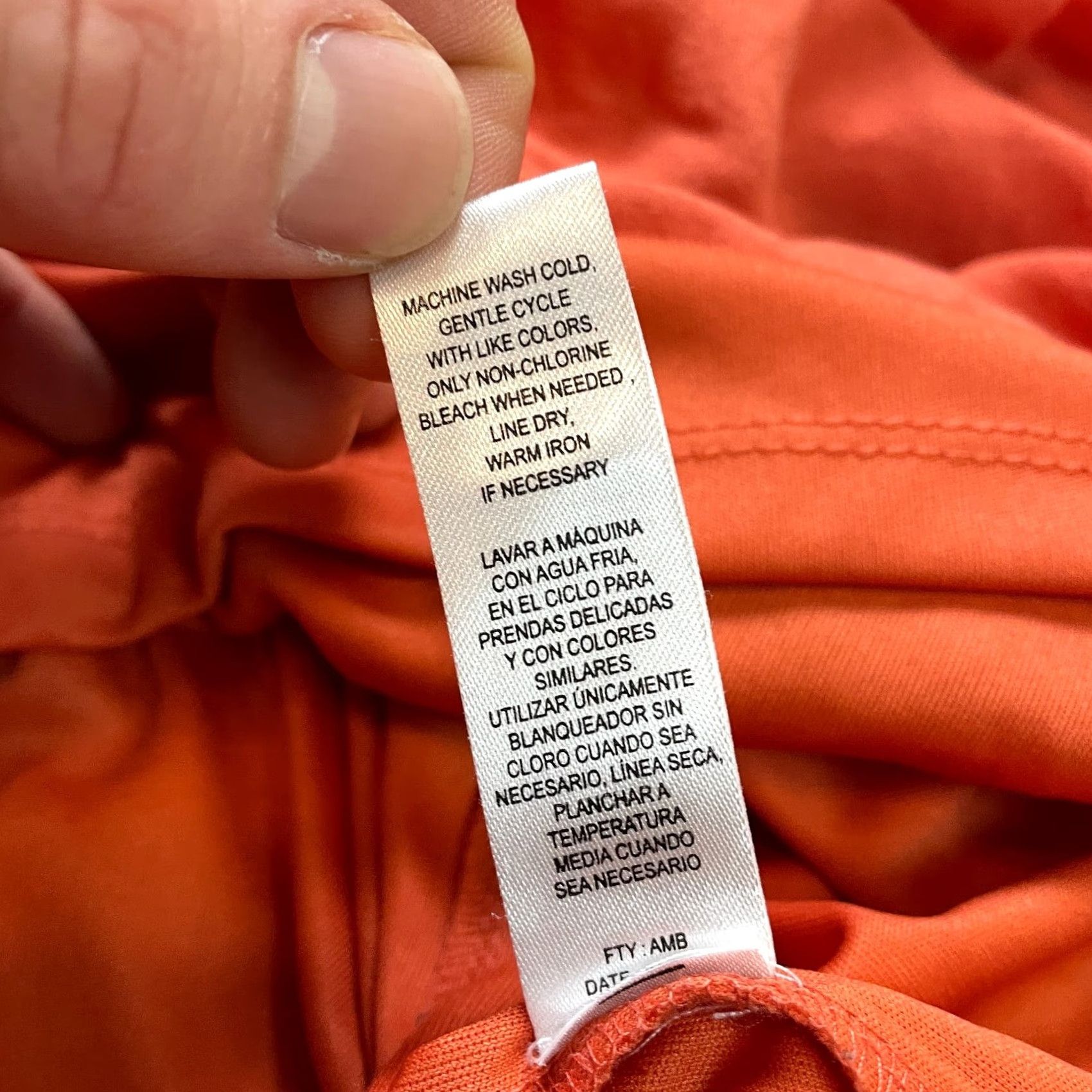 Vintage Jolie & Joy Dress Womens Plus 1X Orange Halter Neck A-Line Sleeveless Midi Rayon Stretch Dress Size XL / US 12-14 / IT 48-50 - 5 Thumbnail