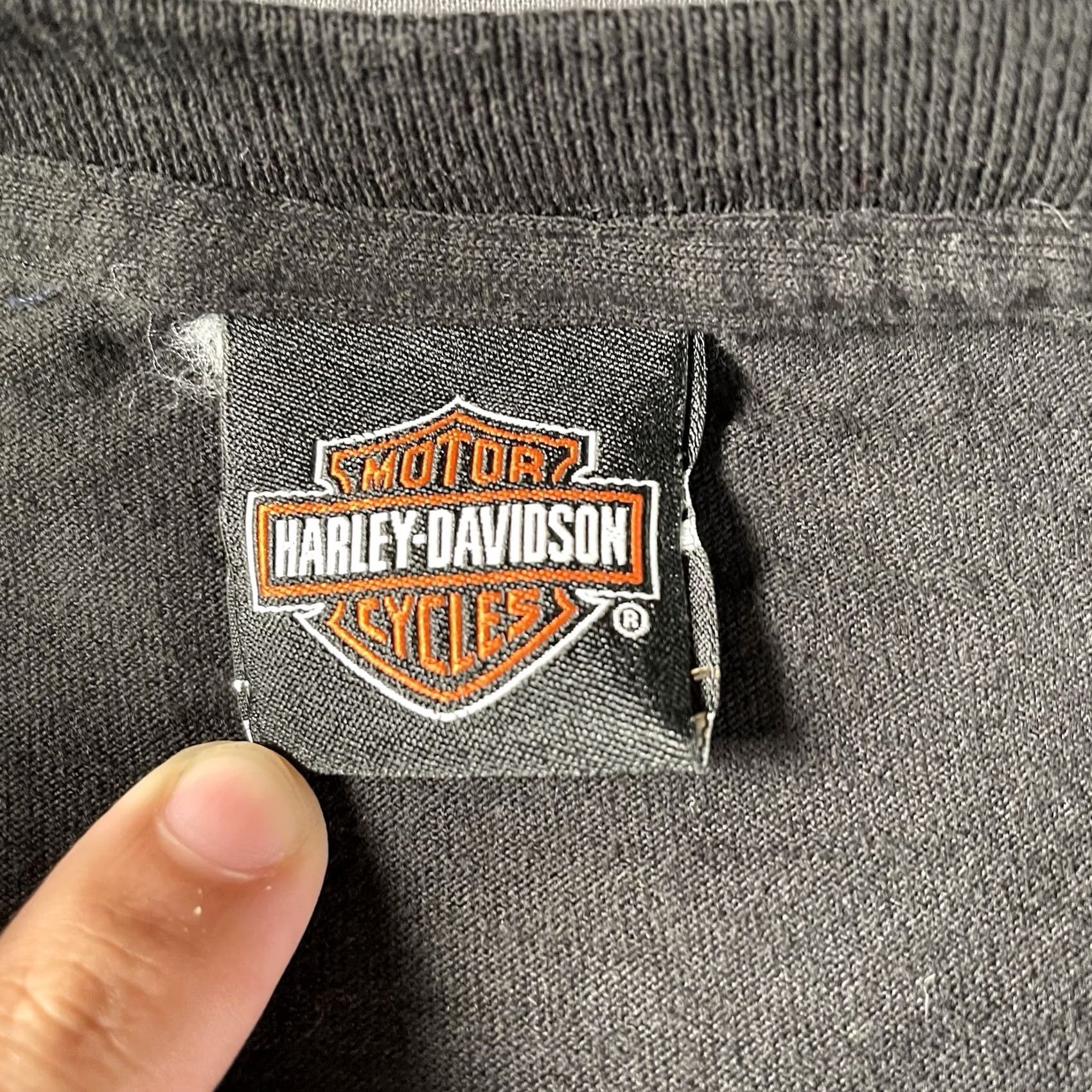 Harley Davidson Harley-Davidson Shirt Mens 3XL Black T-Shirt Rusty Butcher Hooligan Racing Skeleton Motorcross Mens Size US XXL / EU 58 / 5 - 4 Thumbnail