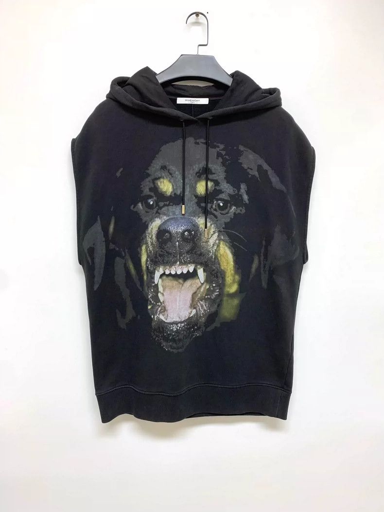 Givenchy Givenchy Rottweiler Hunting Dog Print Sleeveless Hooded Ves Size US S / EU 44-46 / 1 - 1 Thumbnail