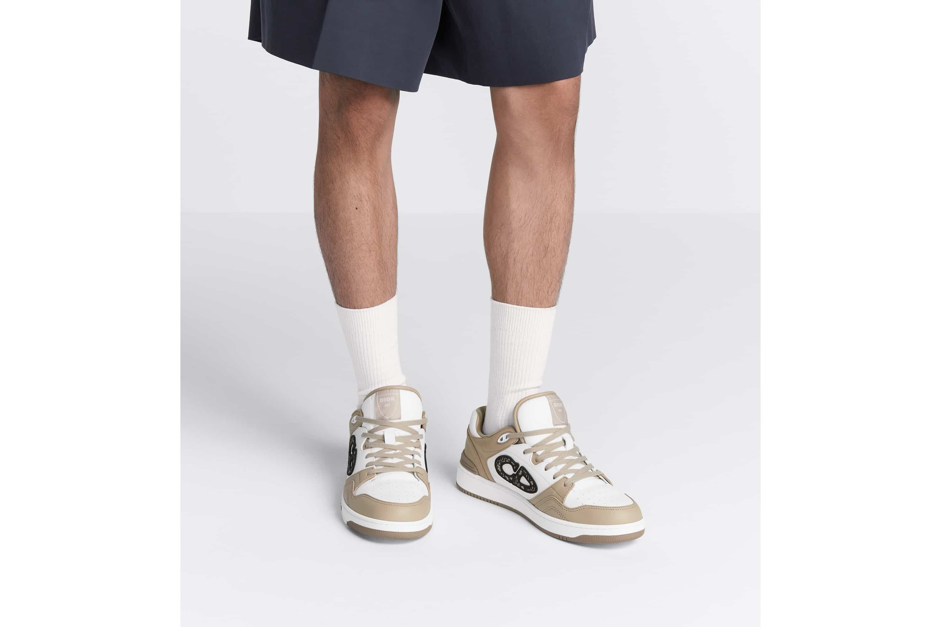 Dior o1w1db10625 Low-Top Sneakers in Beige/White Size US 11 / EU 44 - 2 Thumbnail