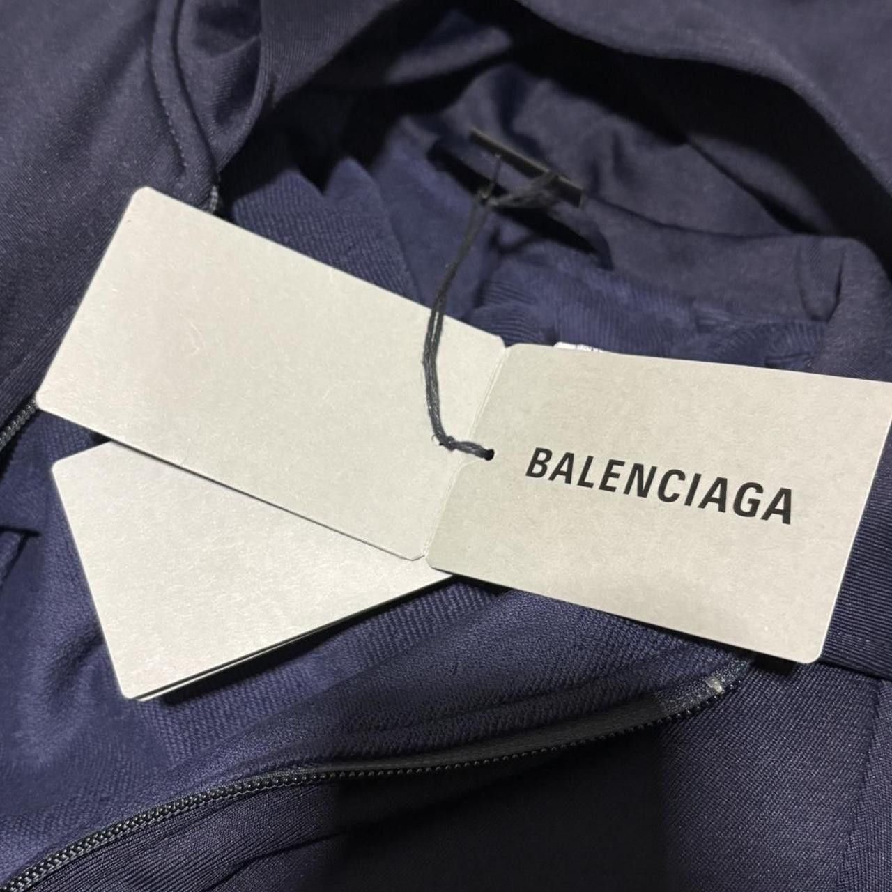 Balenciaga BALENCIAGA Logo-Print Zip-Up Insulated Hoodie Size US S / EU 44-46 / 1 - 3 Thumbnail