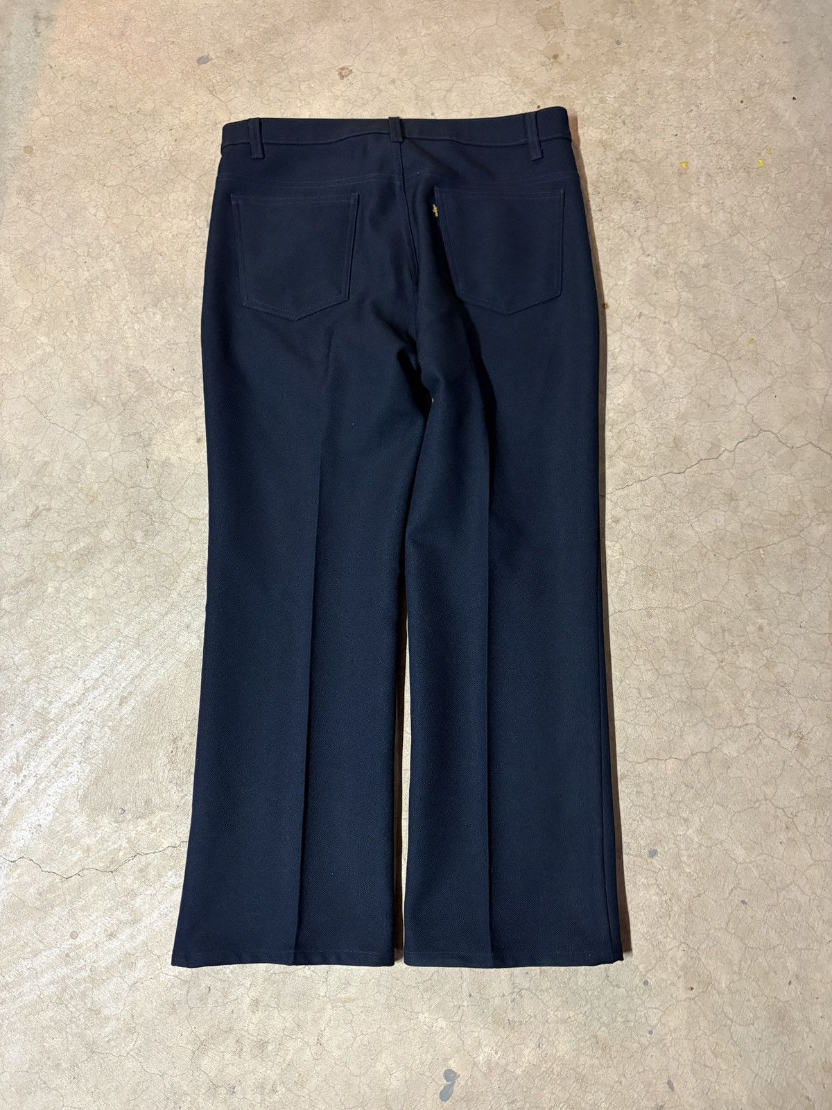 Levi's VTG 90’s Levi’s Sta-Prest Gold Tab Slacks Pants Navy 38x30 Size US 38 / EU 54 - 3 Thumbnail