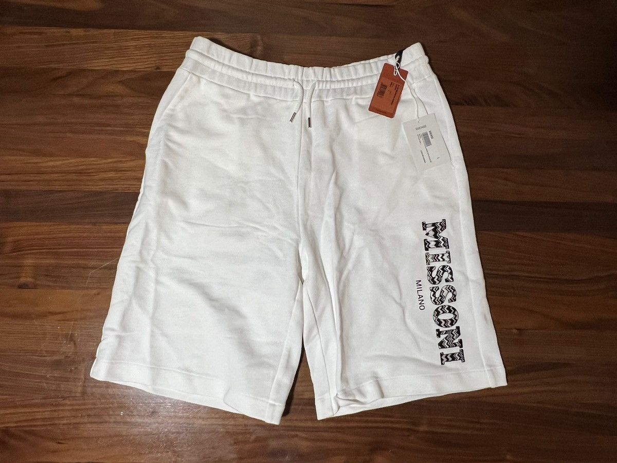 Missoni Missoni Sport Zigzag Bicolor Shorts Cream Milano Designer Size US 34 / EU 50 - 1 Thumbnail