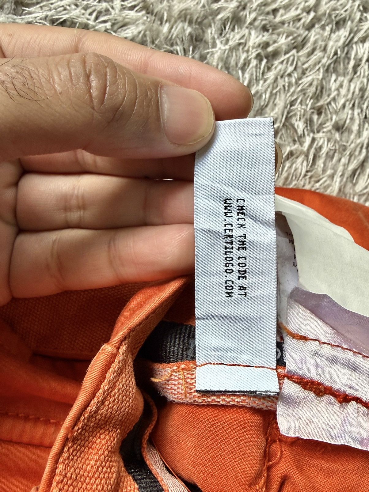C.P. Company C.P. COMPANY ORANGE GARMENT DYED CARGO PANTS Size US 33 - 24 Thumbnail