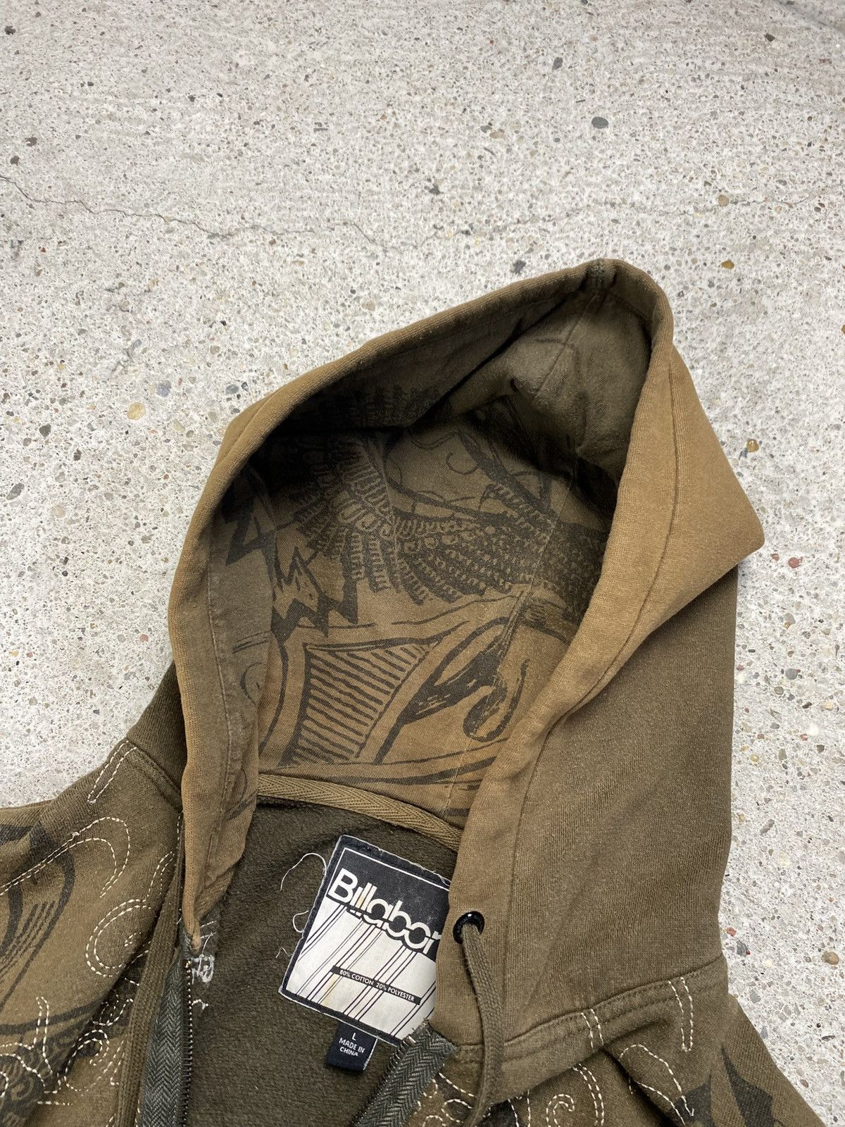 Billabong Billabong hoodie brown affliction surf skate vintage archive Size US L / EU 52-54 / 3 - 12 Thumbnail
