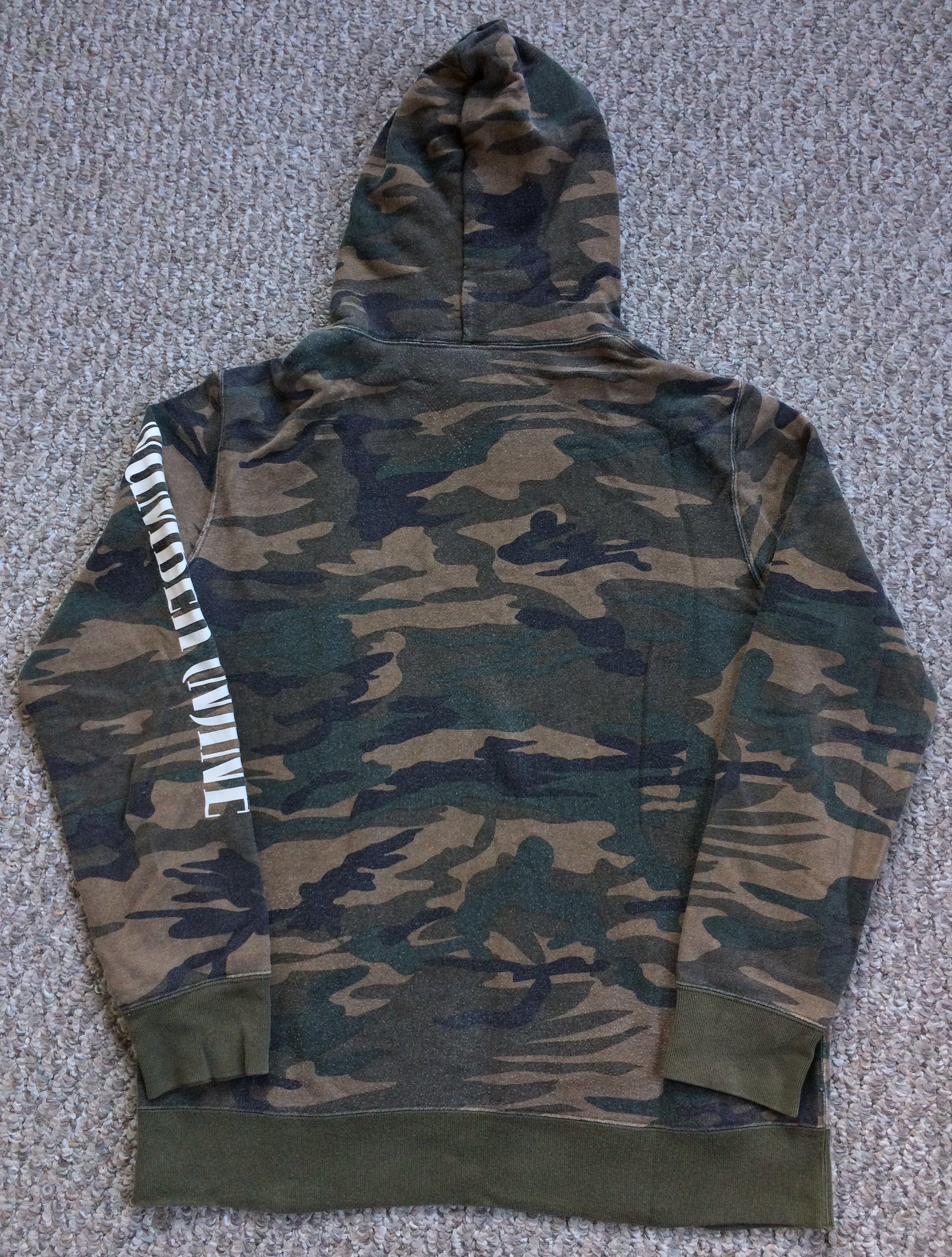 Number (N)ine Number (N)ine Camo Spellout Pullover Hoodie Size US L / EU 52-54 / 3 - 4 Thumbnail