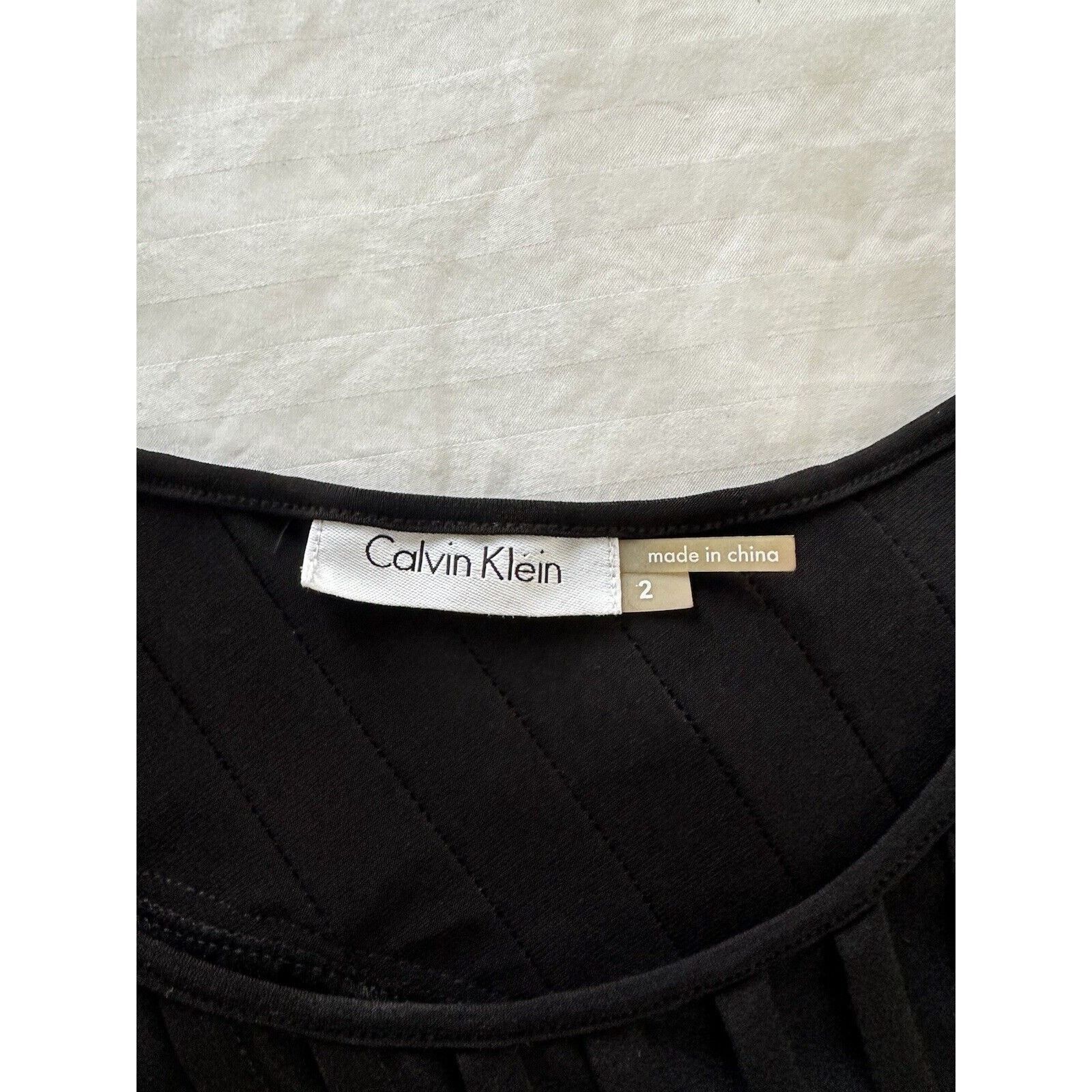 Calvin Klein Calvin Klein Black Business Cocktail Dress Size 2 Size XS / US 0-2 / IT 36-38 - 14 Thumbnail