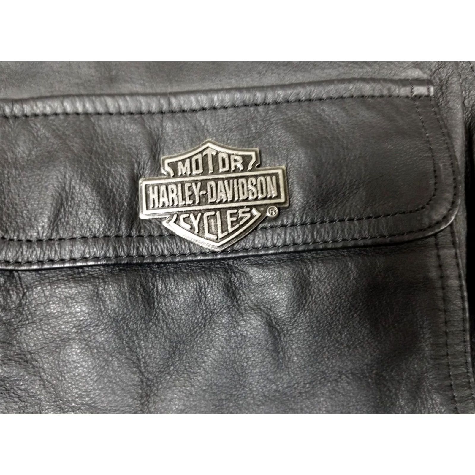 Harley Davidson VINTAGE Harley-Davidson Motorcycle Leather Jacket SHIRT Size US S / EU 44-46 / 1 - 6 Thumbnail