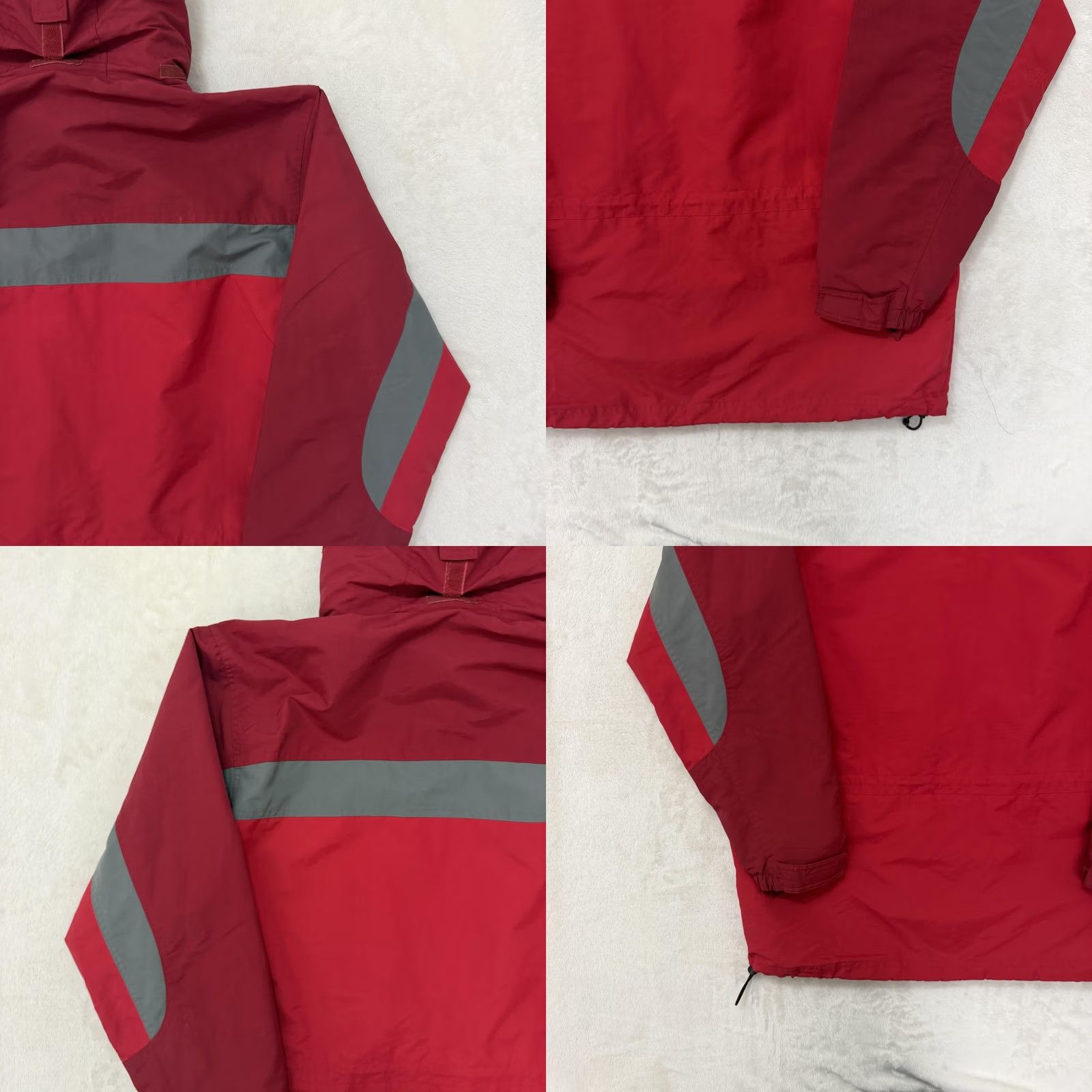 Vintage LL Bean Jacket Mens M Red Hooded Windbreaker Nylon Full Zip Outdoor Winter Branded Logo Zip Pockets Size US M / EU 48-50 / 2 - 9 Thumbnail