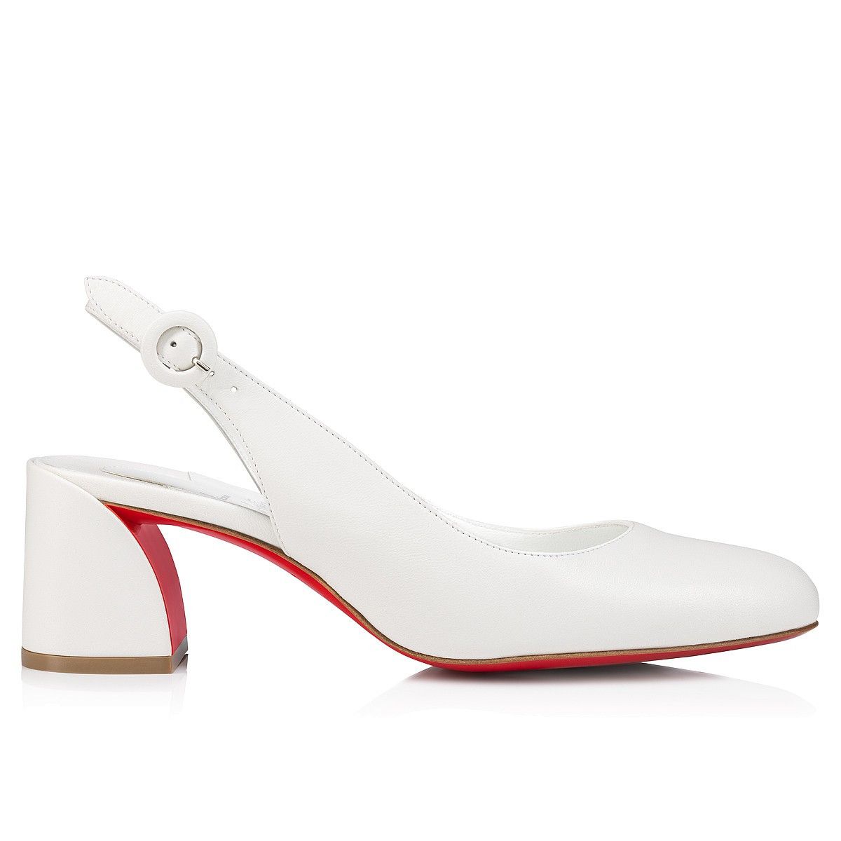 Christian Louboutin oc11z0125 So Janesling 55m Sandals in Bianco Size US 8 / IT 38 - 2 Thumbnail