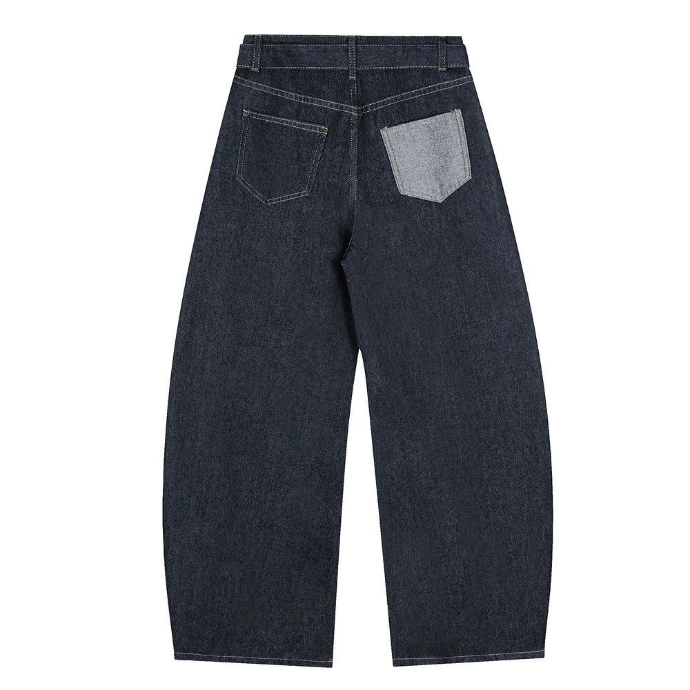 Japanese Brand Men's loose washed belt star pendant scimitar jeans y2k Size US 32 / EU 48 - 2 Thumbnail