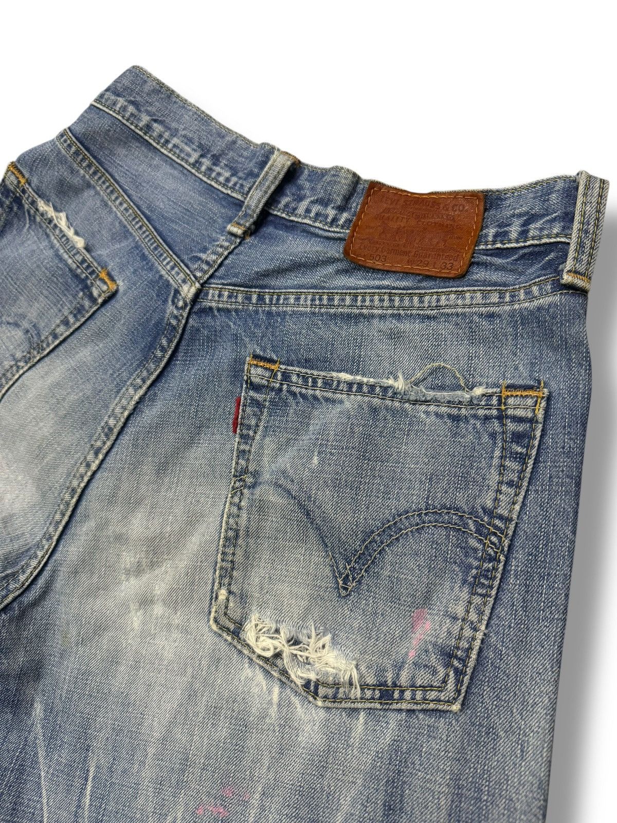Levi's Vintage 00s Levi’s 503 Vintage Faded Denim Jeans Y2K W29 Size US 29 - 8 Thumbnail