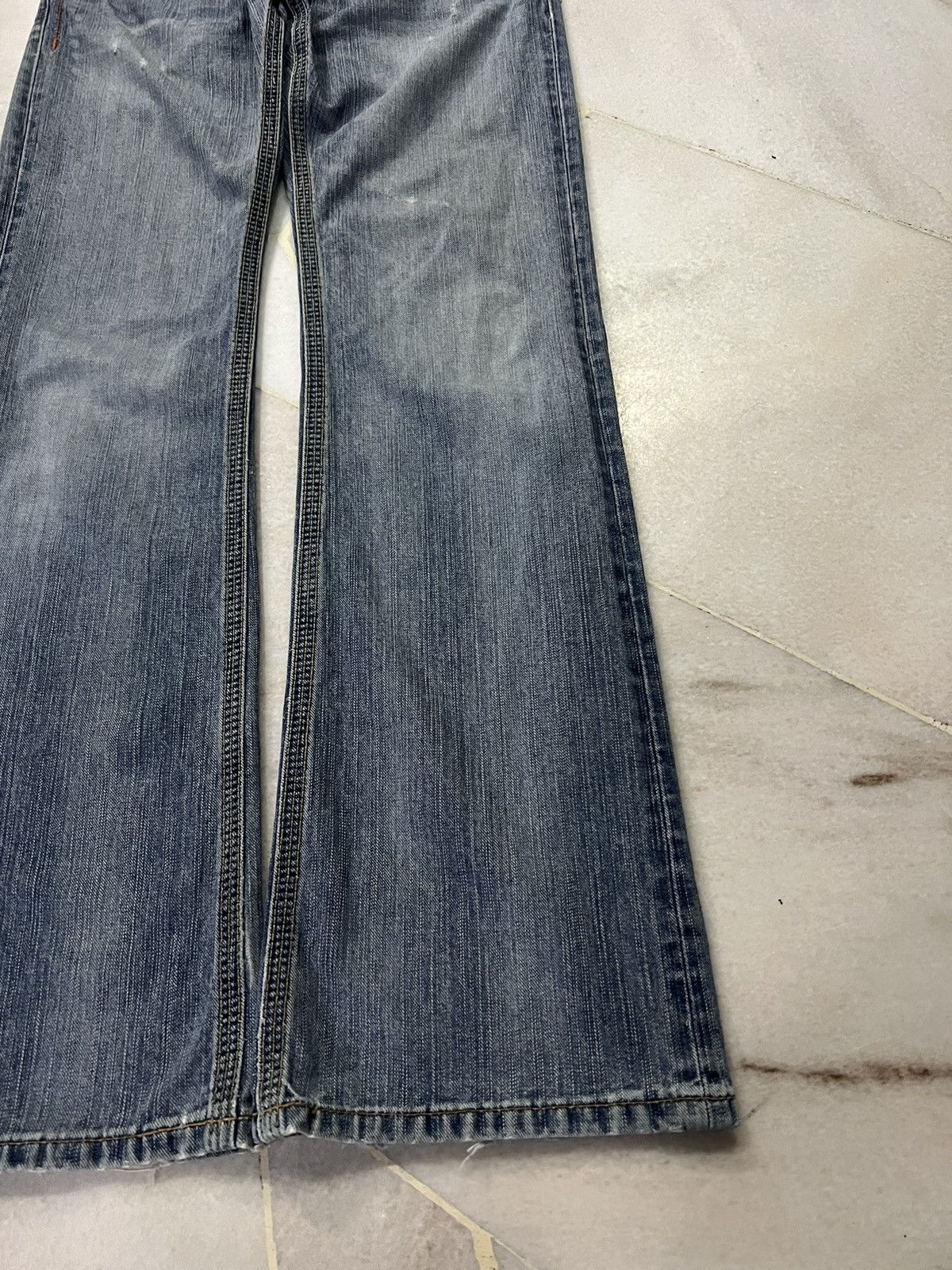 Edwin × If Six Was Nine × Japanese Brand 💥Flare💥Vintage Edwin Backle Back Faded Washed Jeans Size US 28 / EU 44 - 4 Thumbnail