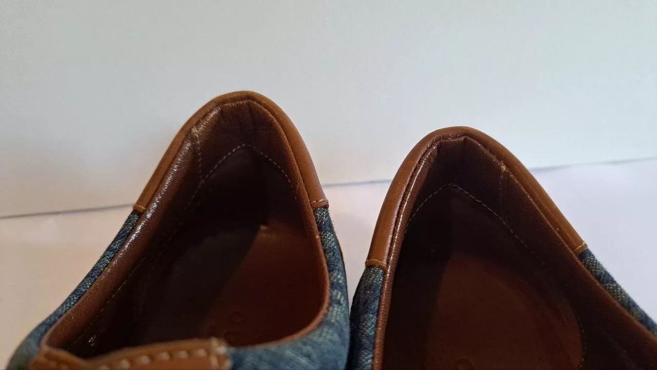 Gucci Gucci sneackers Denim Leather Double Strap Size US 7.5 / IT 37.5 - 7 Thumbnail