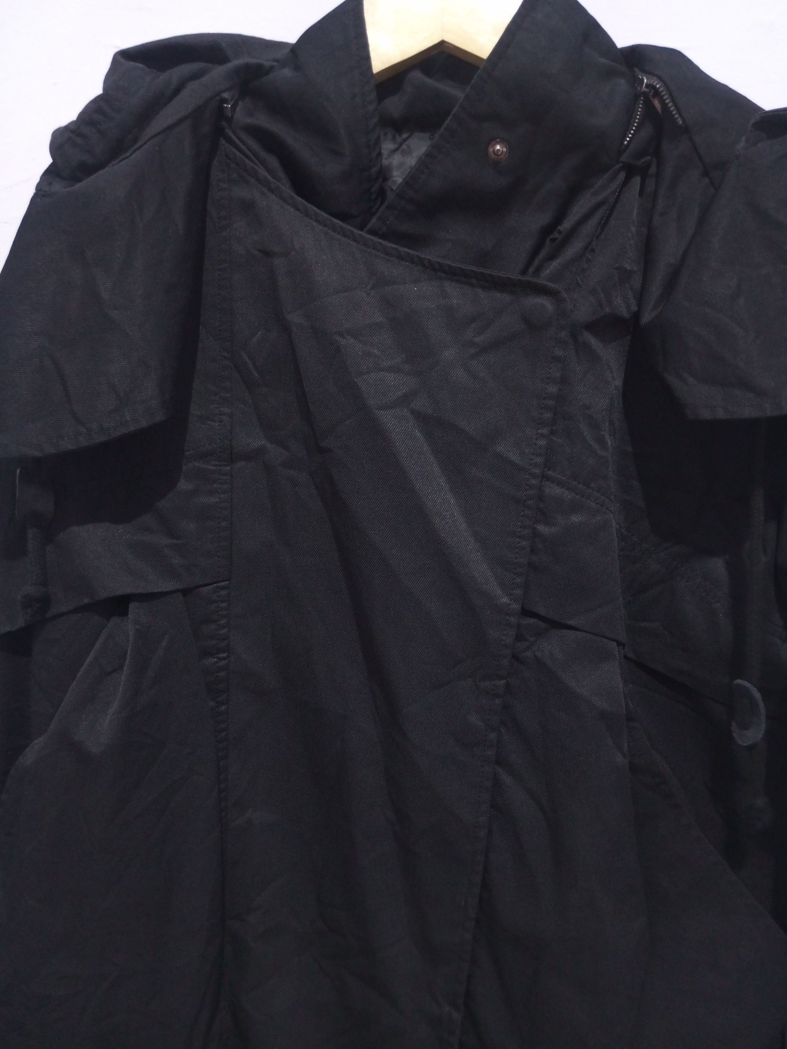 20471120 Vintage codes combine assymertic hoodie double layer parkas Size US L / EU 52-54 / 3 - 10 Thumbnail