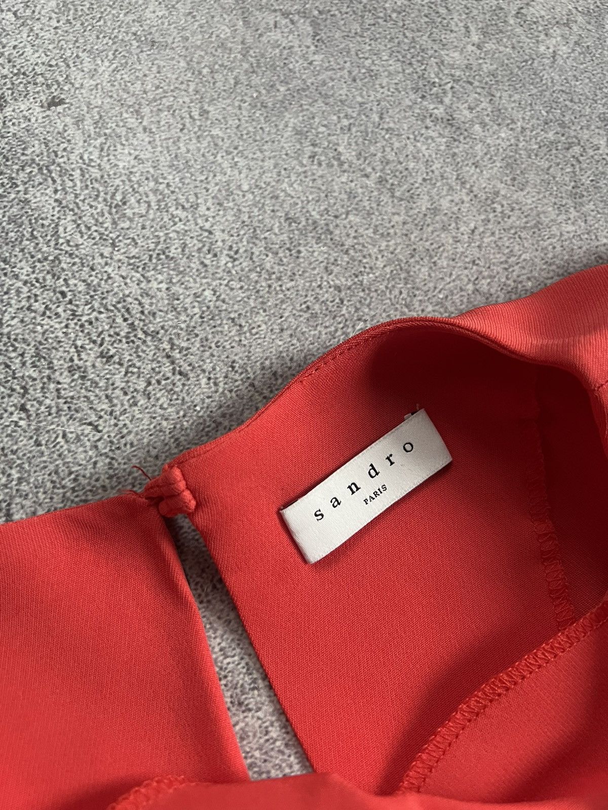 Sandro Womens Sandro Paris Red Long Sleeve Dress Size 2 Shift Dress Size S / US 4 / IT 40 - 7 Thumbnail