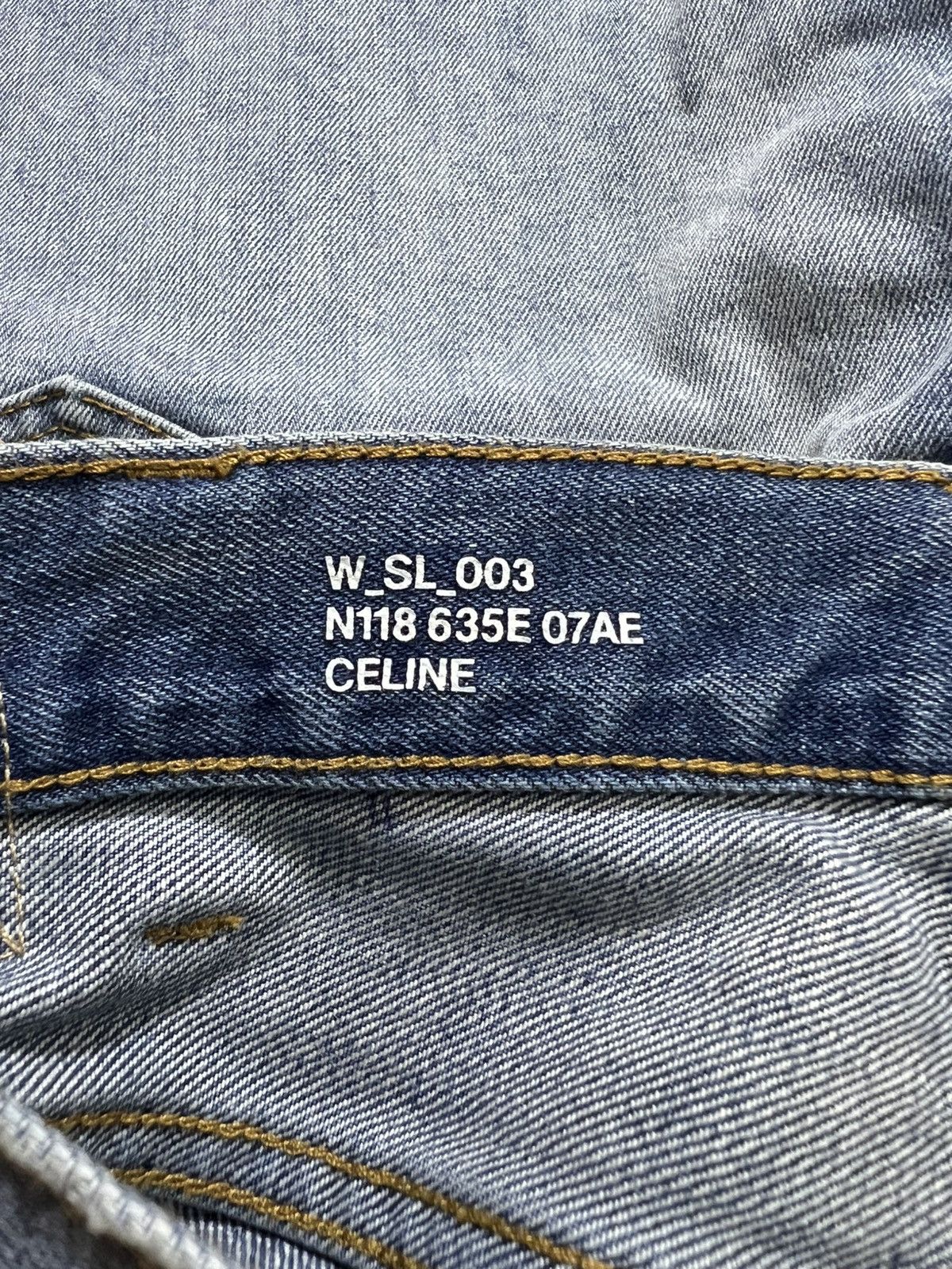 Celine Celine - Hedi Slimane - Raw Hem Distressed Denim Jeans Size US 28 / EU 44 - 14 Thumbnail