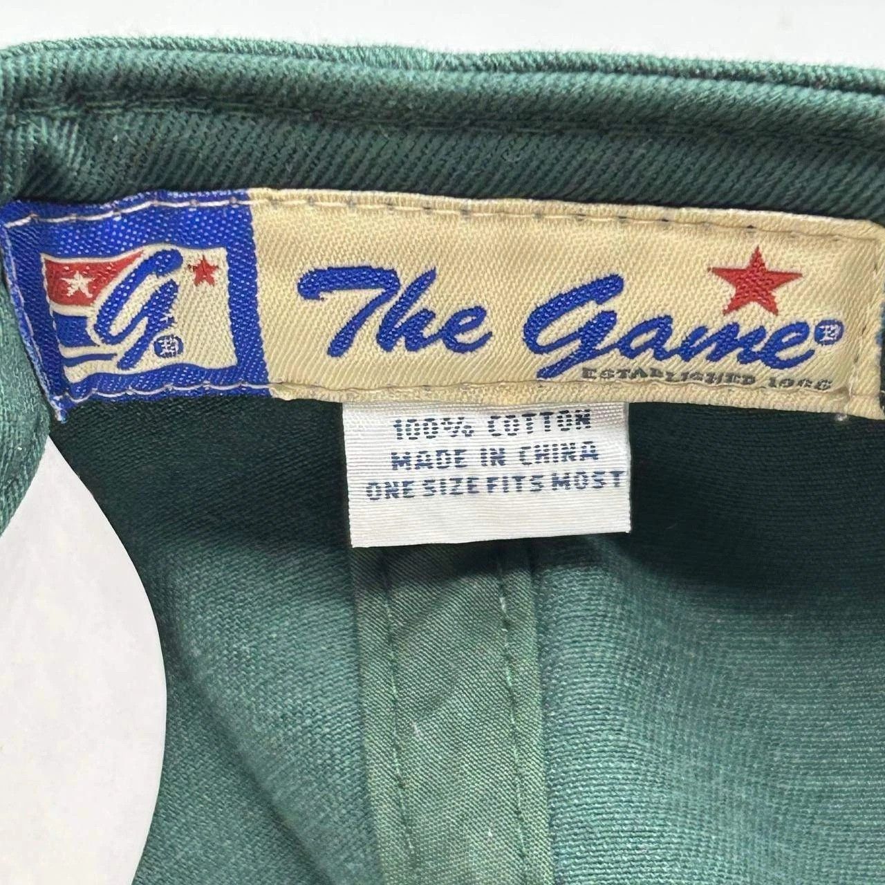 The Game Tiffin University Hat Green Yellow NCAA Strap Back Cotton Size ONE SIZE - 4 Thumbnail