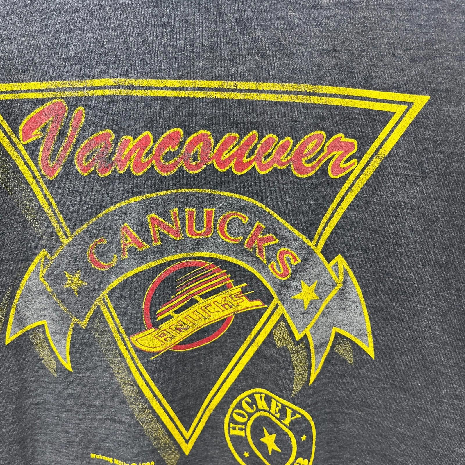 Other Vintage 1988 Vancouver Canucks Sun Faded T Shirt Large XL Size ONE SIZE - 3 Thumbnail