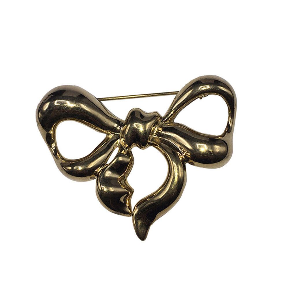 Givenchy Givenchy Ribbon Bow Pin 18 kt Gold Plated Size ONE SIZE - 1 Thumbnail