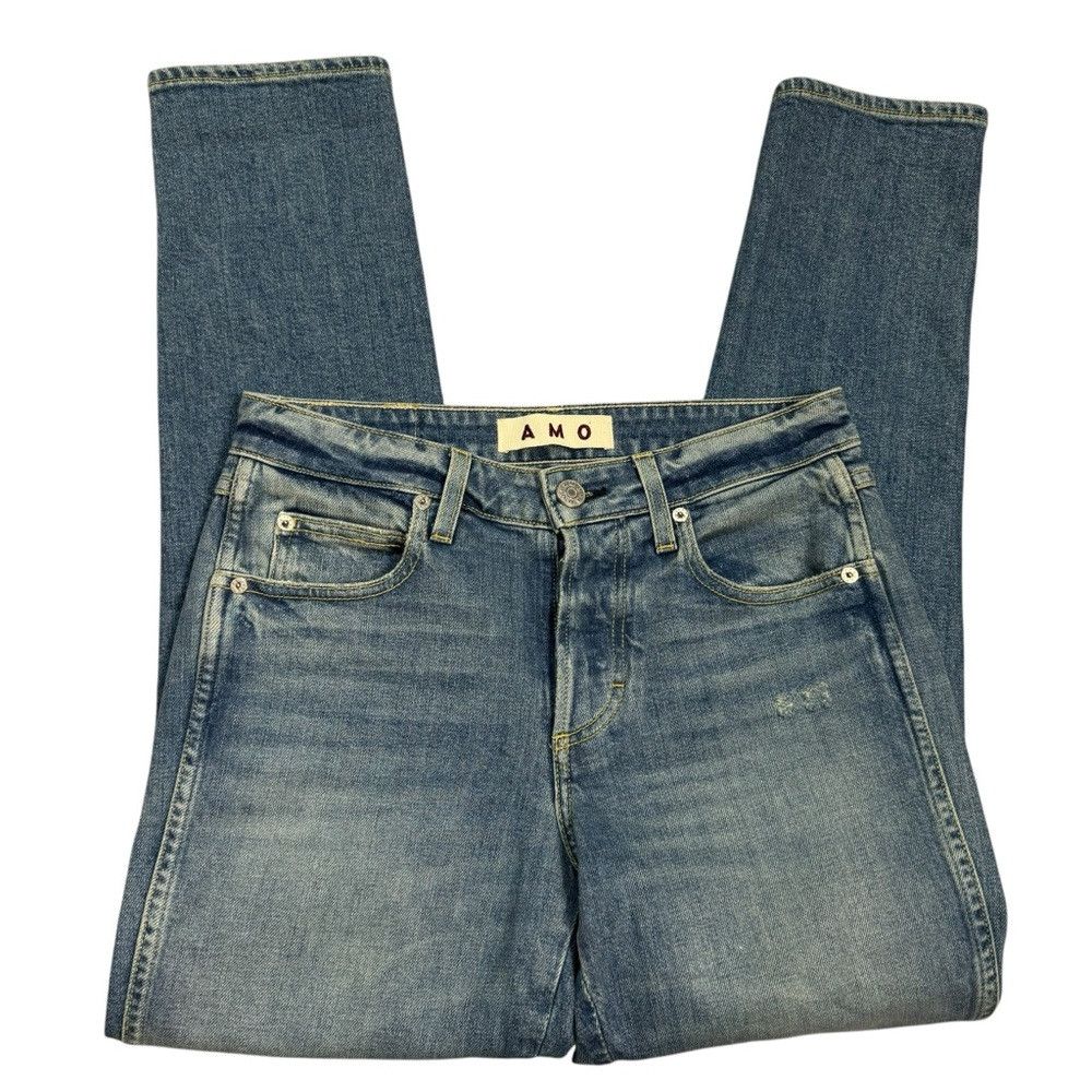 AMO AMO Tomboy Cropped Jeans in Damsel Size 24 Size 24" / US 00 / IT 34 - 3 Thumbnail