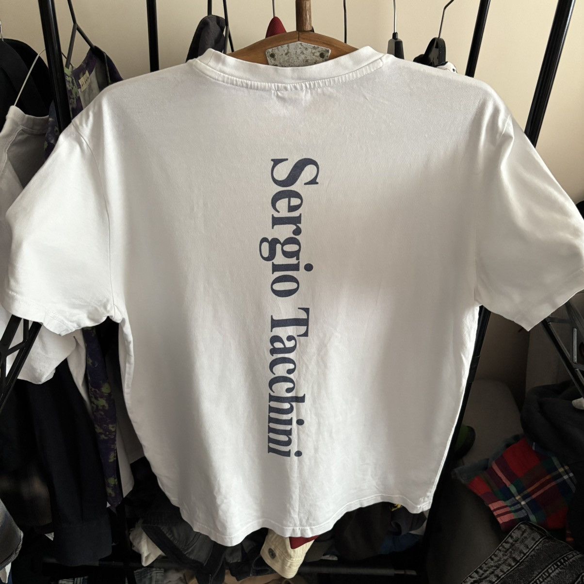 Vintage Vintage Sergio Tacchini T-Shirt Punk ERD Grunge Size US M / EU 48-50 / 2 - 2 Thumbnail