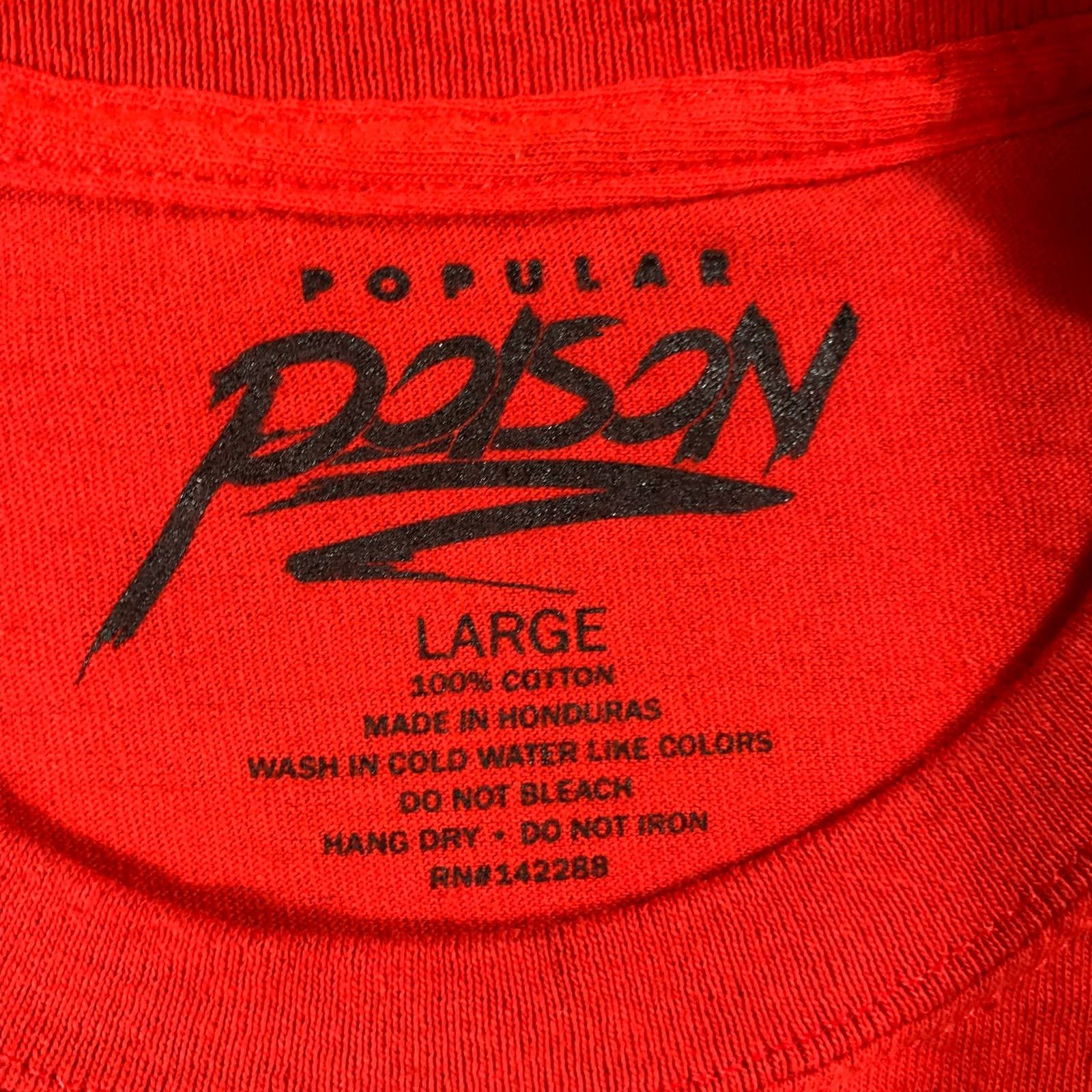 Other Popular Poison Savage Shirt Women Large Red Short Sleeve Size L / US 10 / IT 46 - 3 Thumbnail