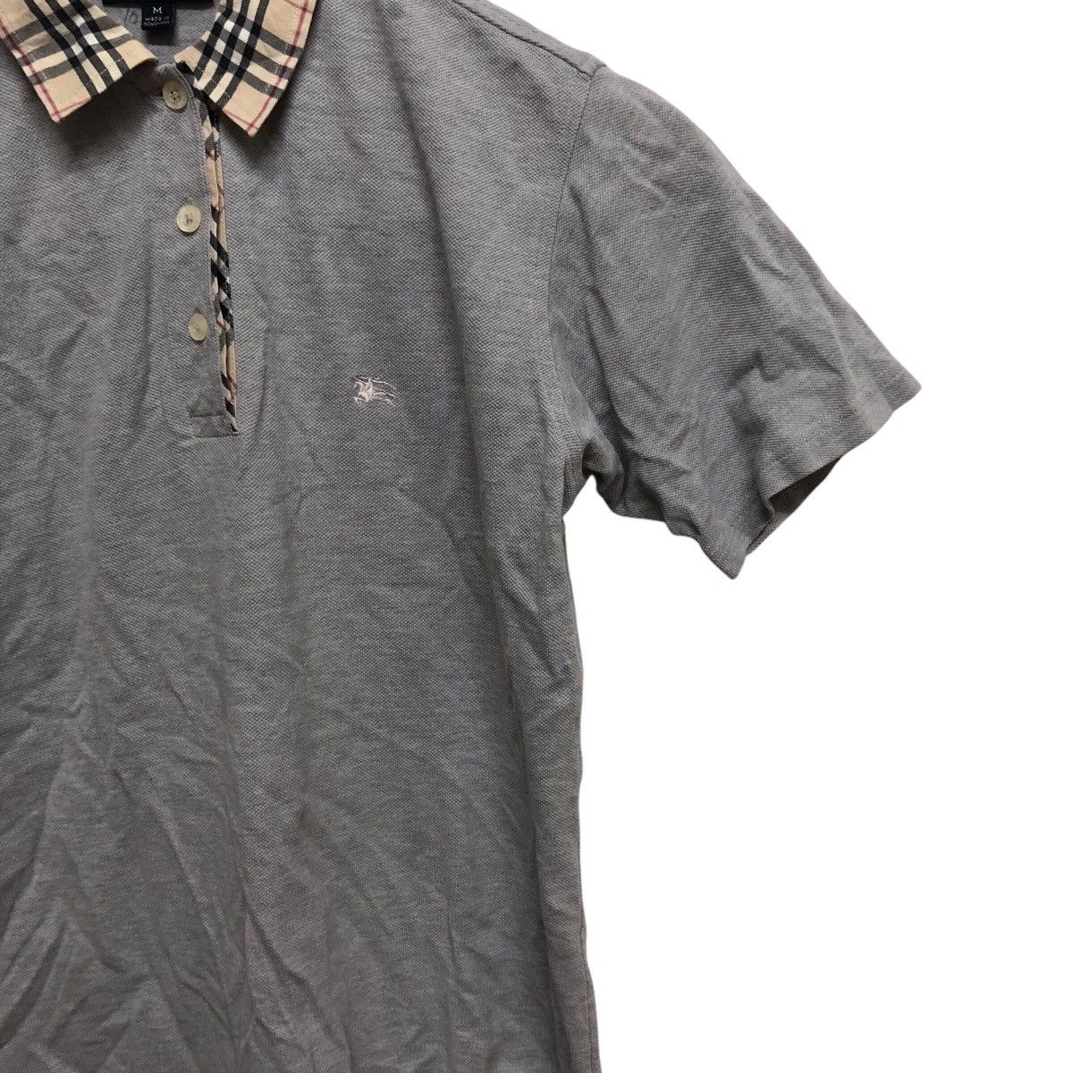 Burberry Vtg Burberry London Nova Check Embroidery Logo Polo Shirt Size US S / EU 44-46 / 1 - 2 Thumbnail