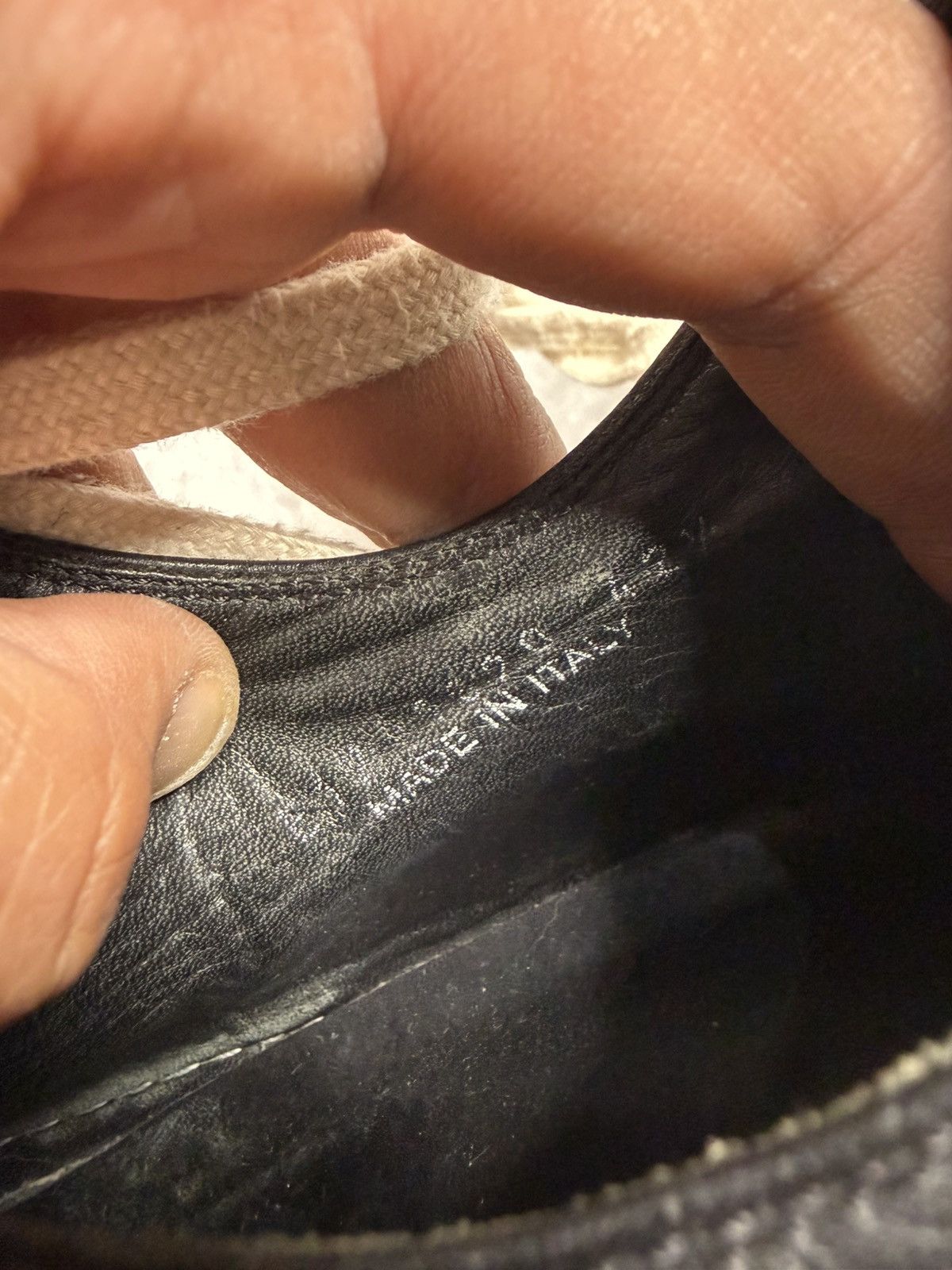 Rick Owens Rick Owens Low Top Ramones Sneakers Size US 9.5 / EU 42-43 - 9 Thumbnail