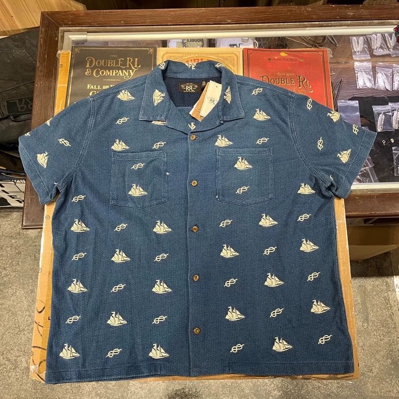 RRL Ralph Lauren RRL Ralph Lauren Hawaiian shirt short sleeved T-shirt Size US L / EU 52-54 / 3 - 1 Thumbnail