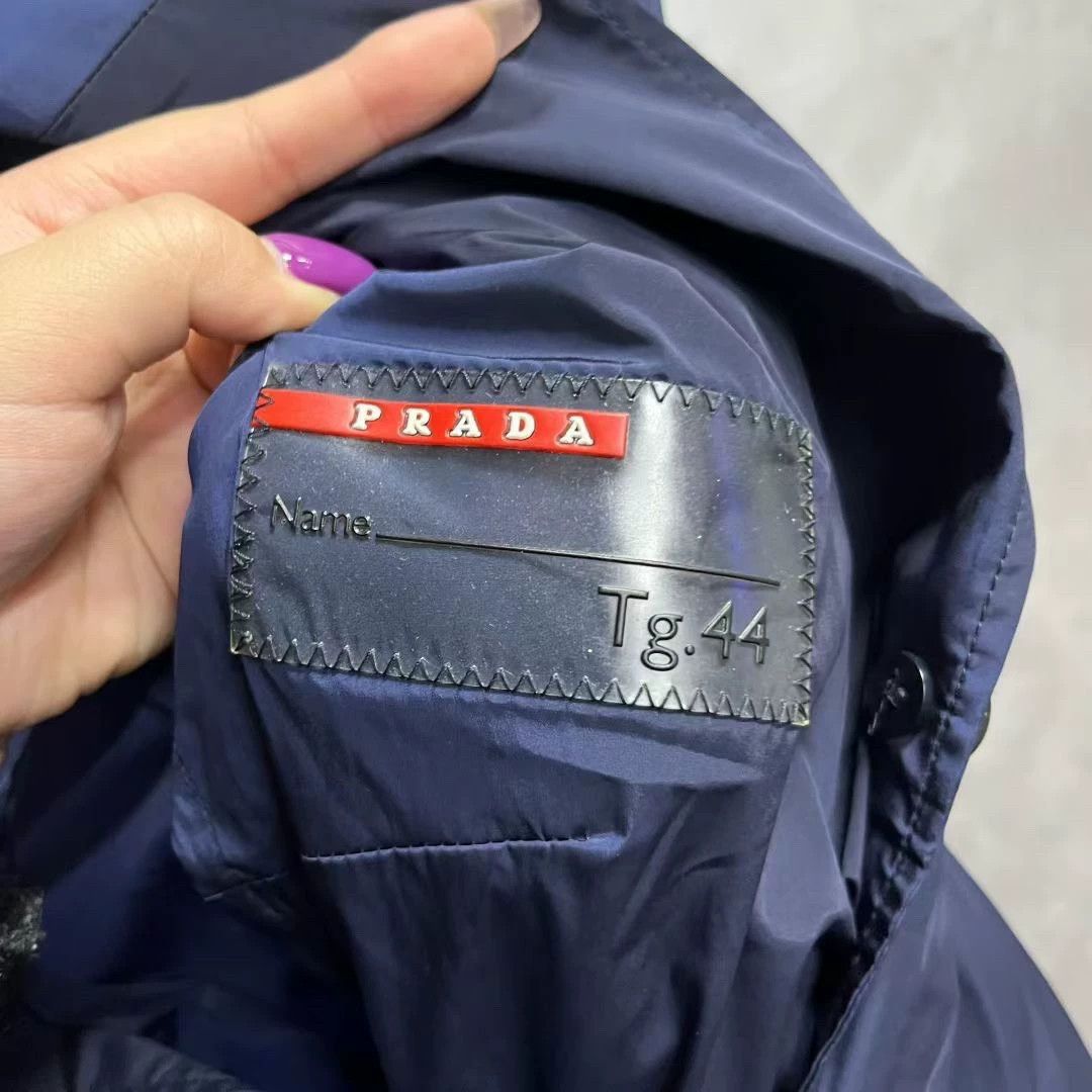 Prada prada navy blue single-breasted jacket Size US M / EU 48-50 / 2 - 3 Thumbnail