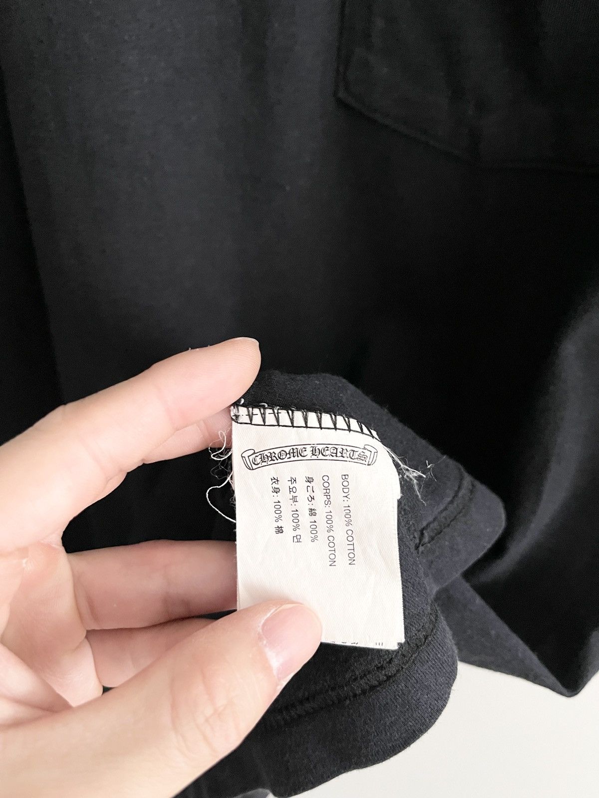 Chrome Hearts STEAL! 2010s Chrome Hearts Half Heart Crosses Pocket Tee Size US M / EU 48-50 / 2 - 8 Thumbnail