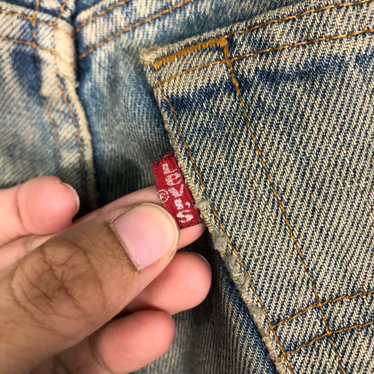 Levi's 🔥VINTAGE LEVI’S 552 BUTTON USA DISTRESSED DESIGN RUSTY Size US 30 / EU 46 - 20 Thumbnail