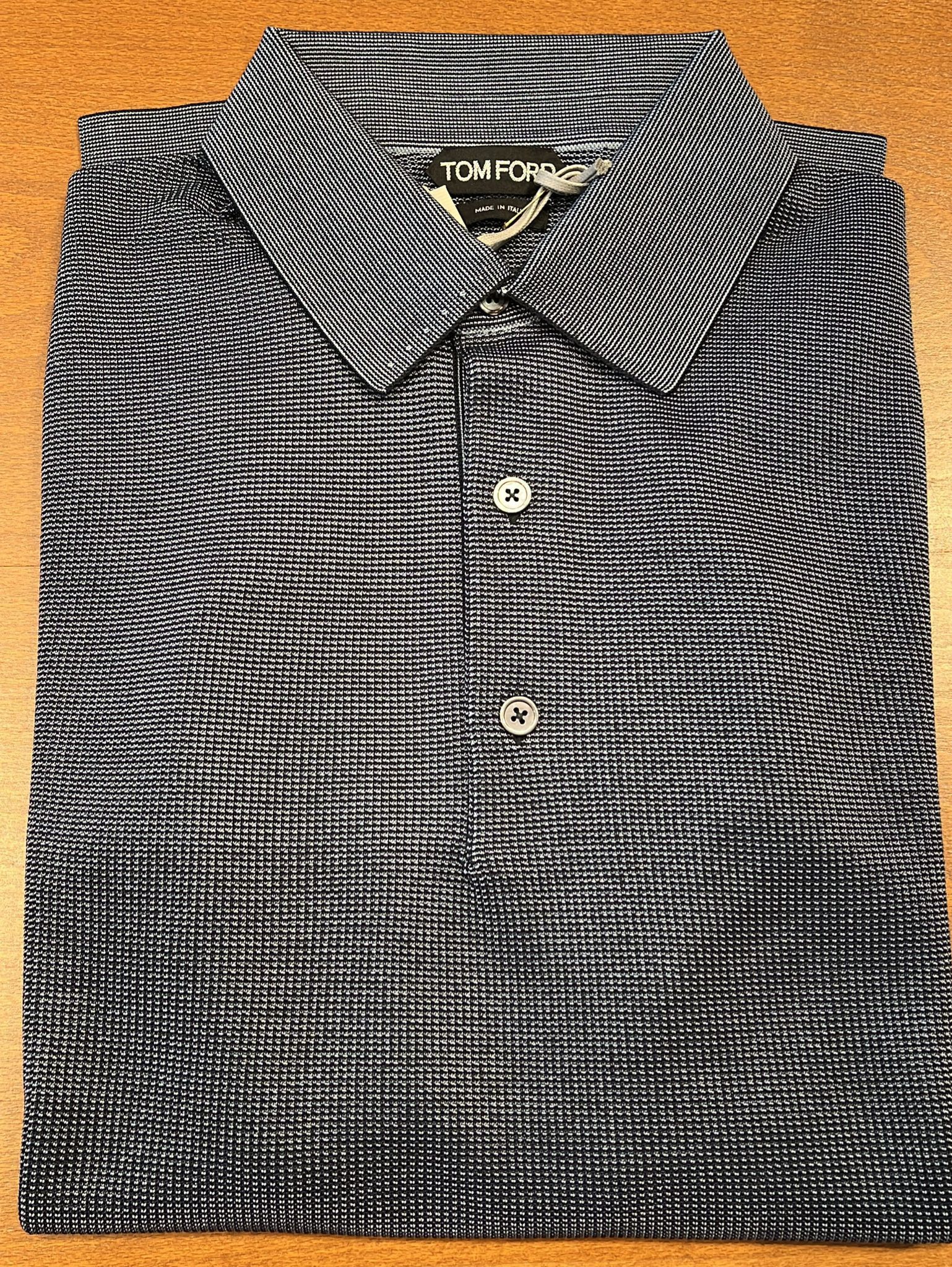 Tom Ford o1sndg0825 TFK132 Polo neck Sweater in Black/White Size US M / EU 48-50 / 2 - 2 Thumbnail