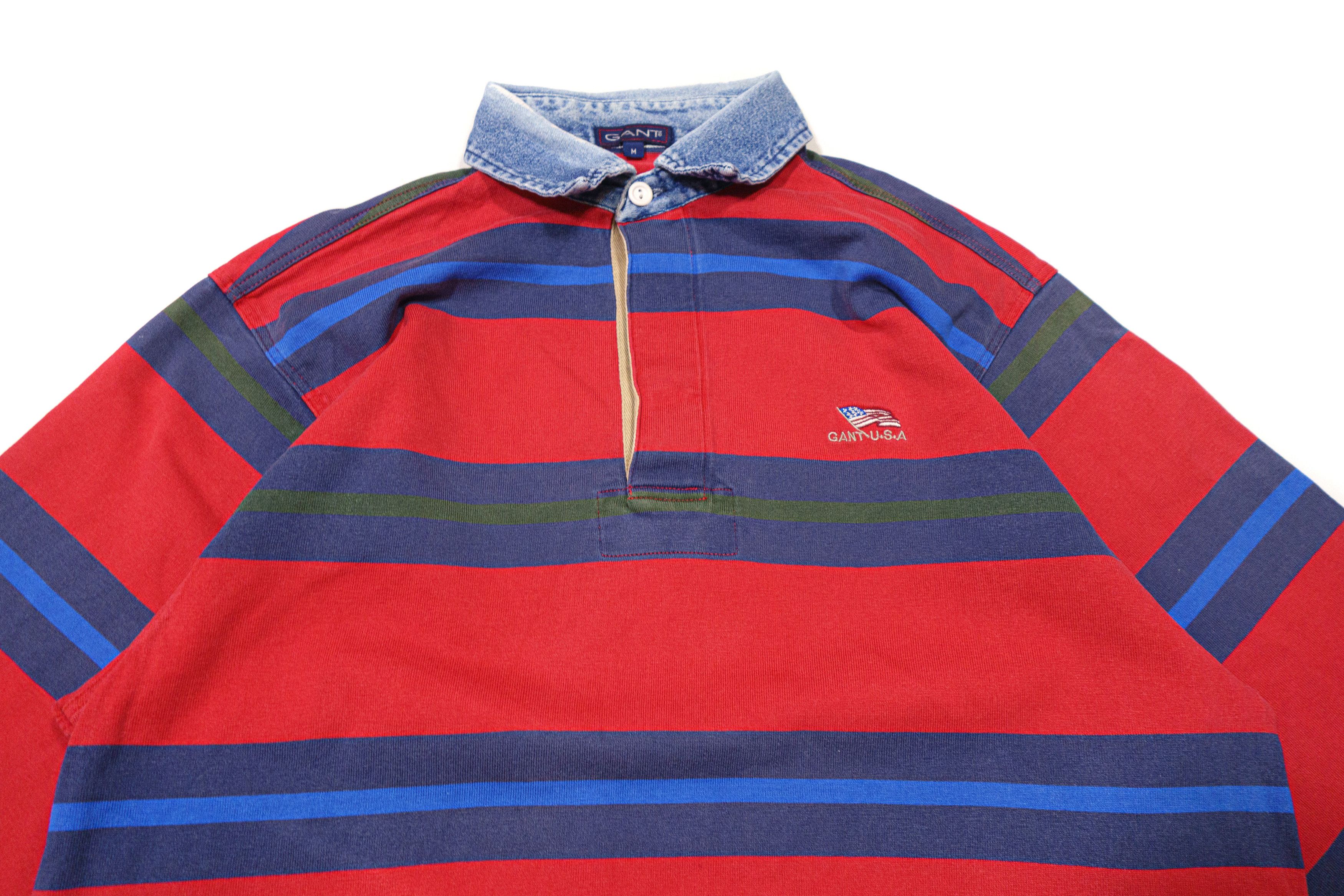 Gant 90S Logo Stripes Rugby Sweatshirt Size US M / EU 48-50 / 2 - 3 Thumbnail